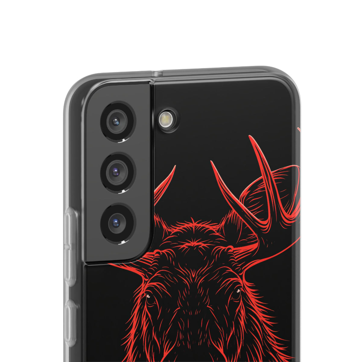 Nordic Moose Contour · Lite Phone Case for Samsung · Red