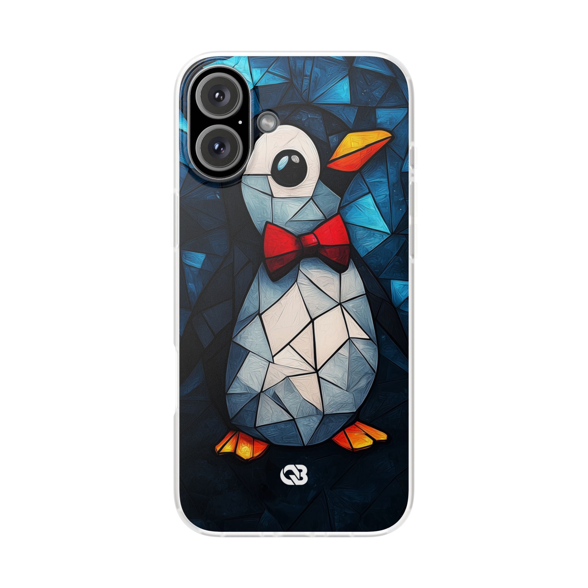 Mosaic Bowtie Penguin · Soft Phone Case for iPhone