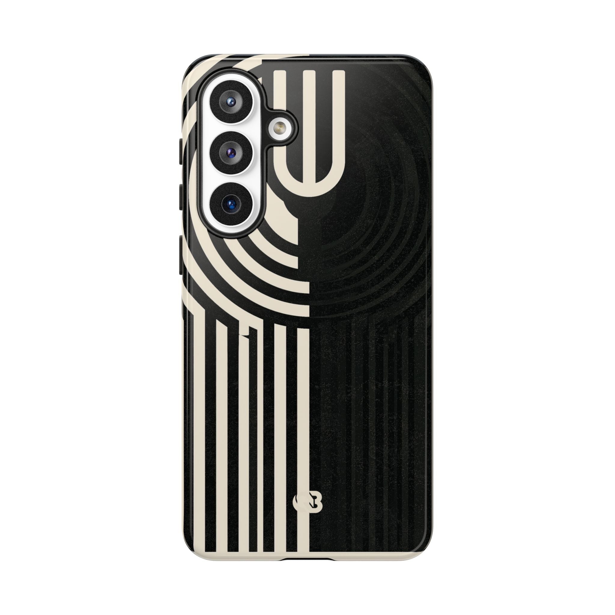 Beige Tough Phone Case for Samsung - Monolith Ivory Signal