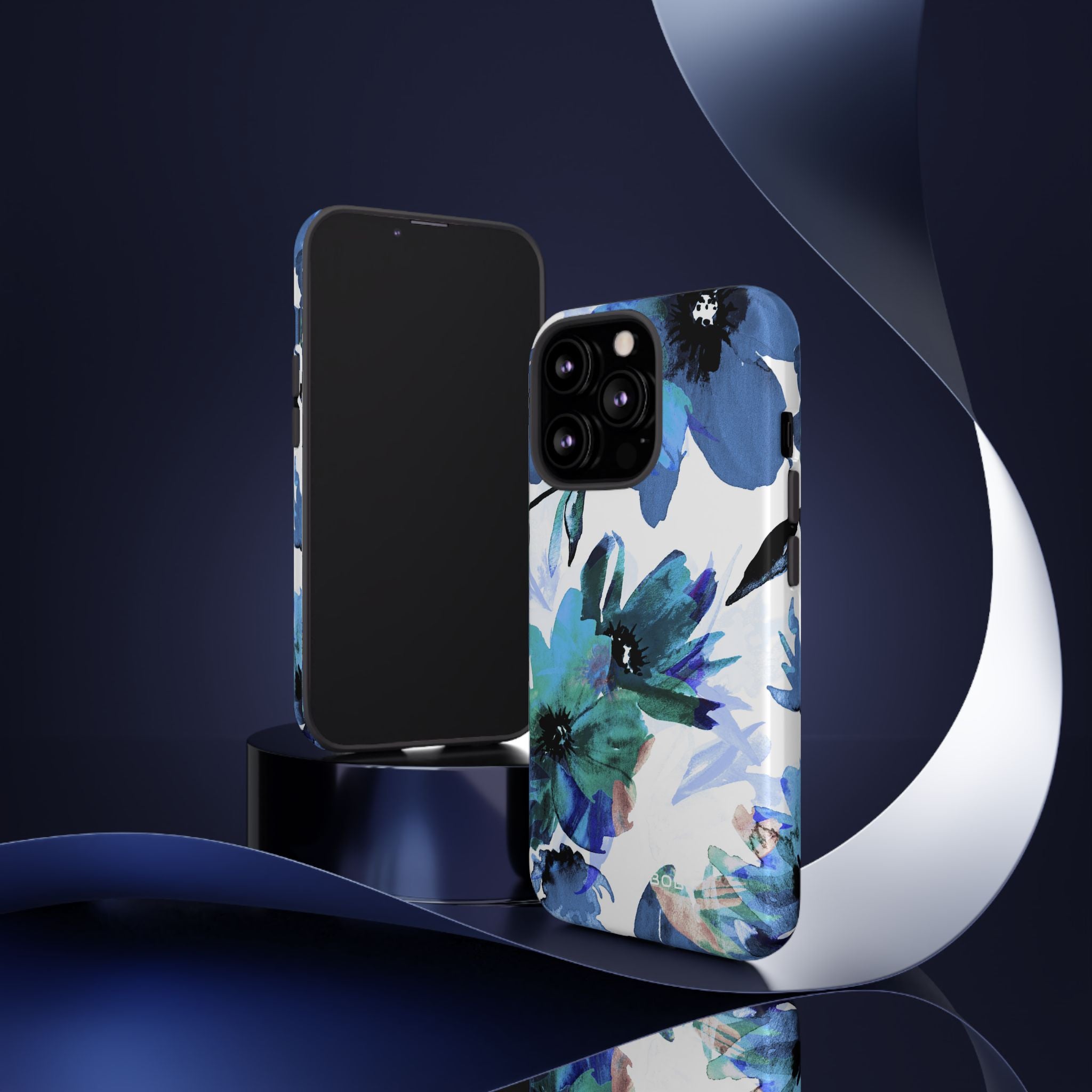 Blue Blossom Radiance iPhone 13 Pro Case - Tough