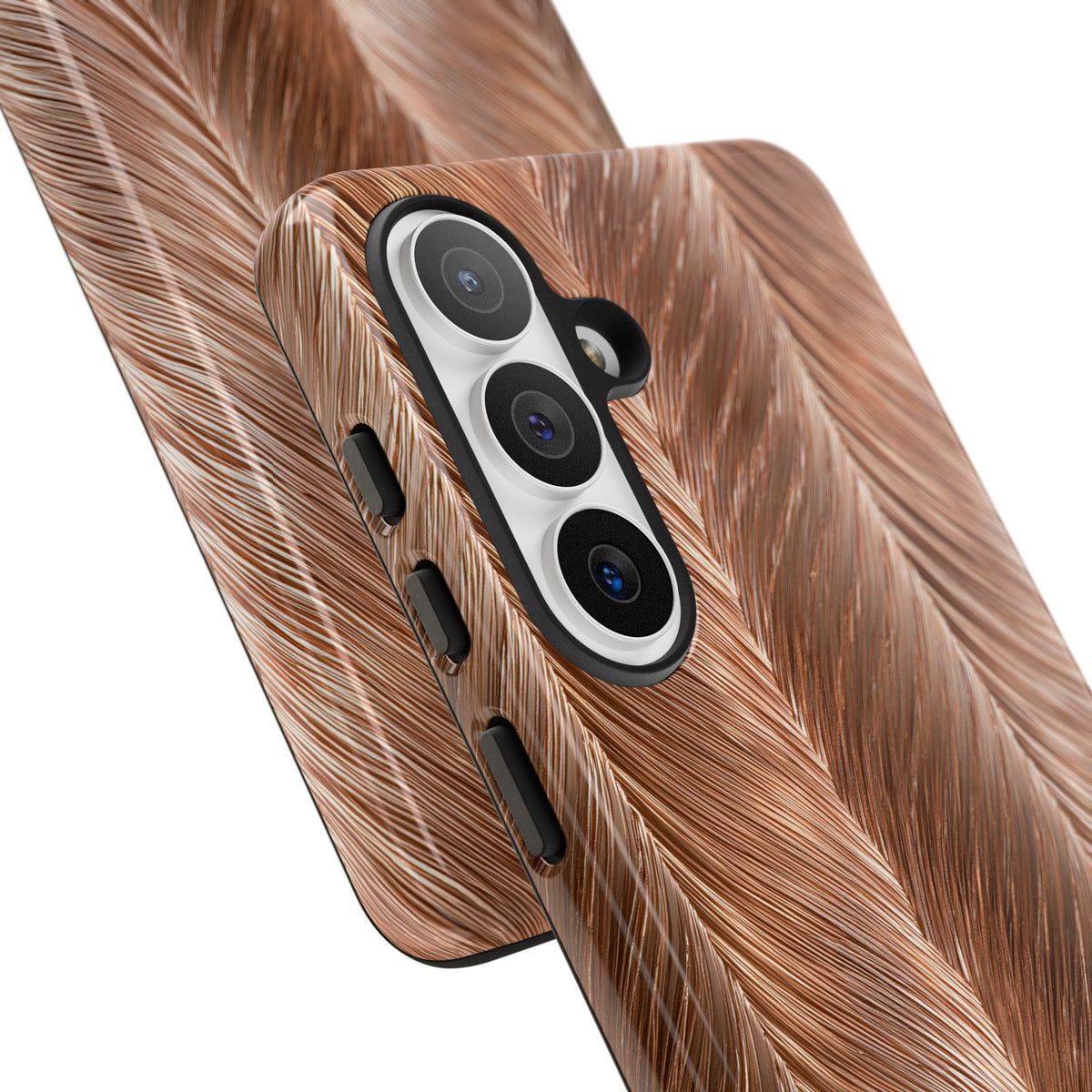 Rose Gold Weave · Tough Phone Case for Samsung · Brown
