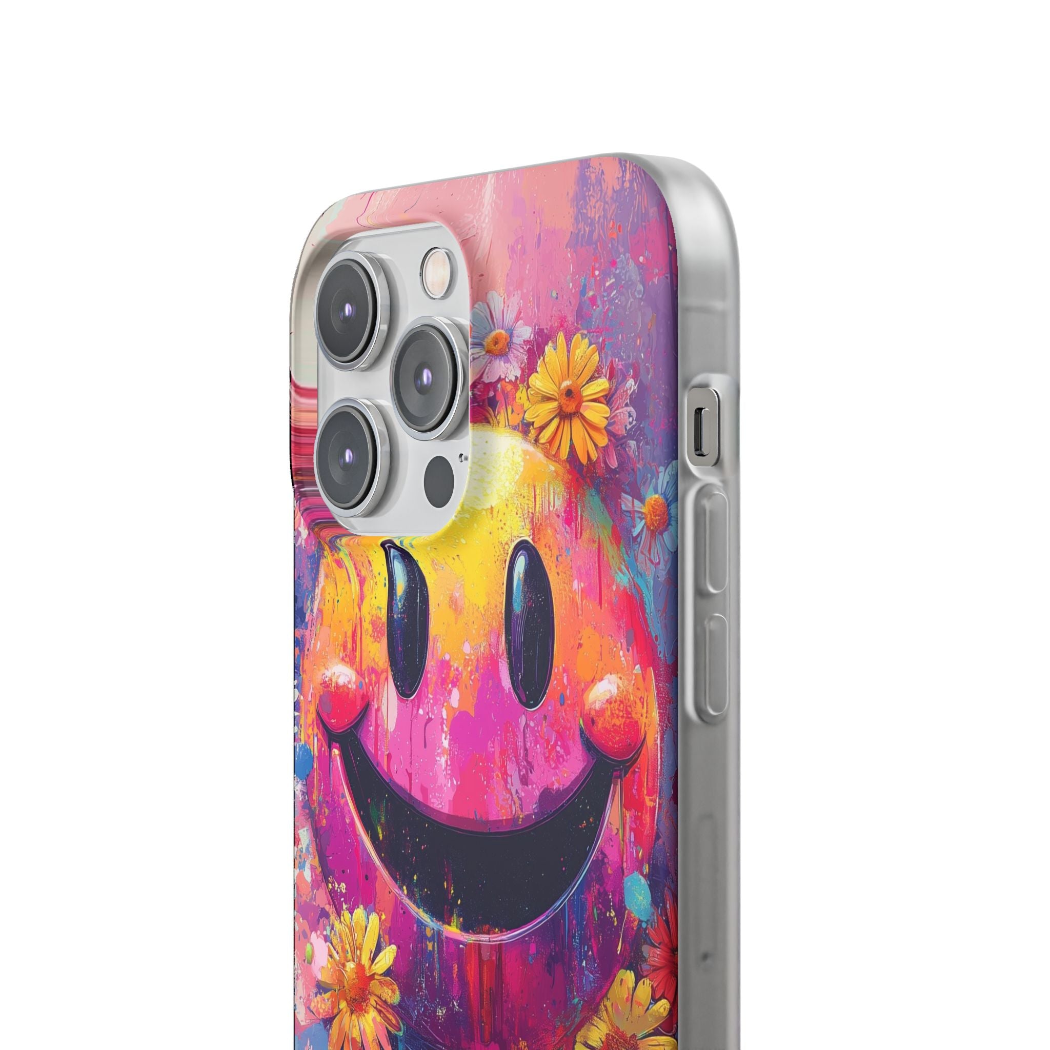 Vivid Grin Graffiti · Soft Phone Case for iPhone
