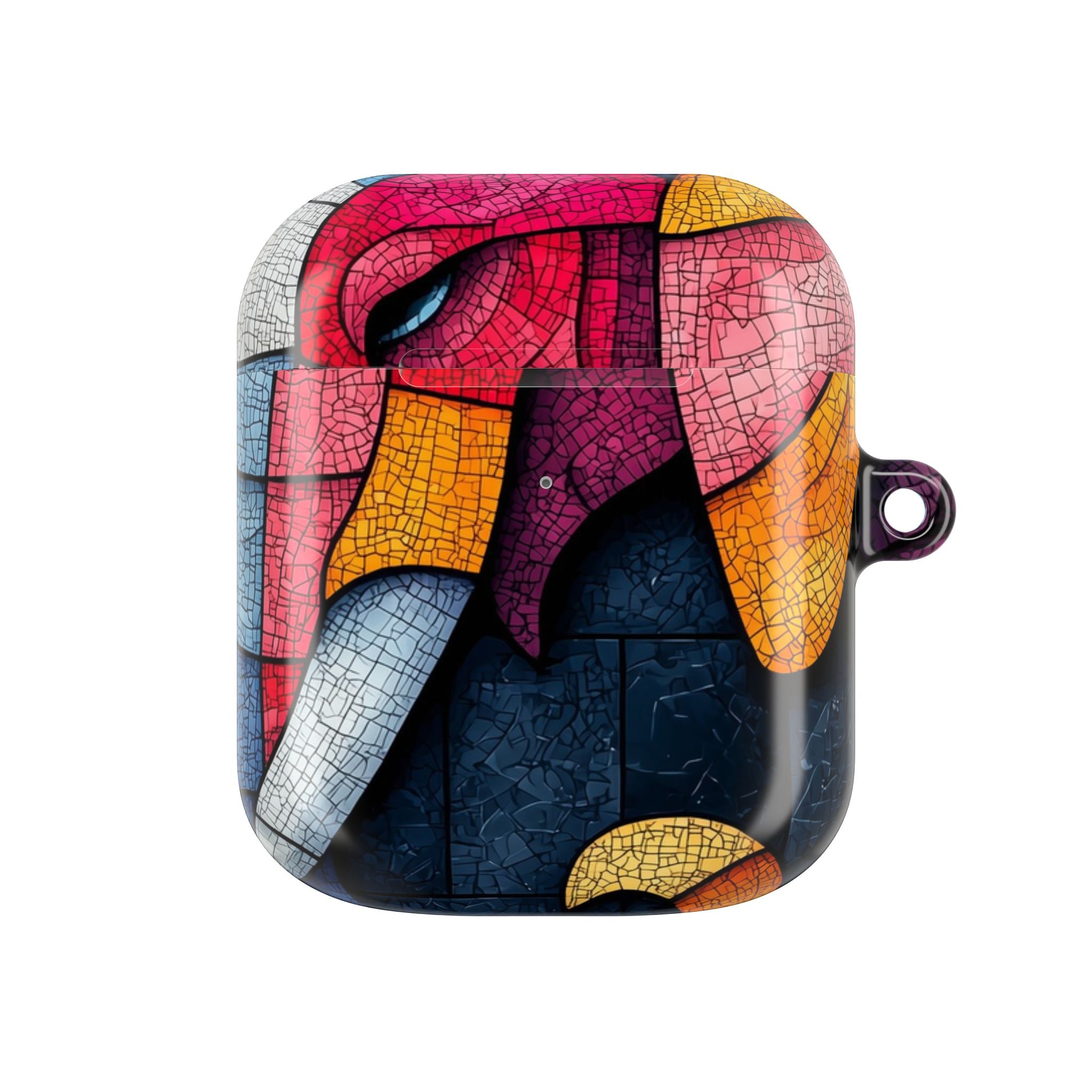 Blue Mosaic Elephant - AirPods Case