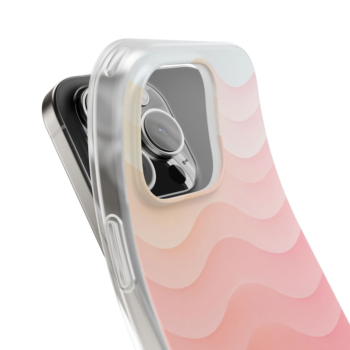 Blush Horizon Waves · Lite Phone Case for iPhone · Pink
