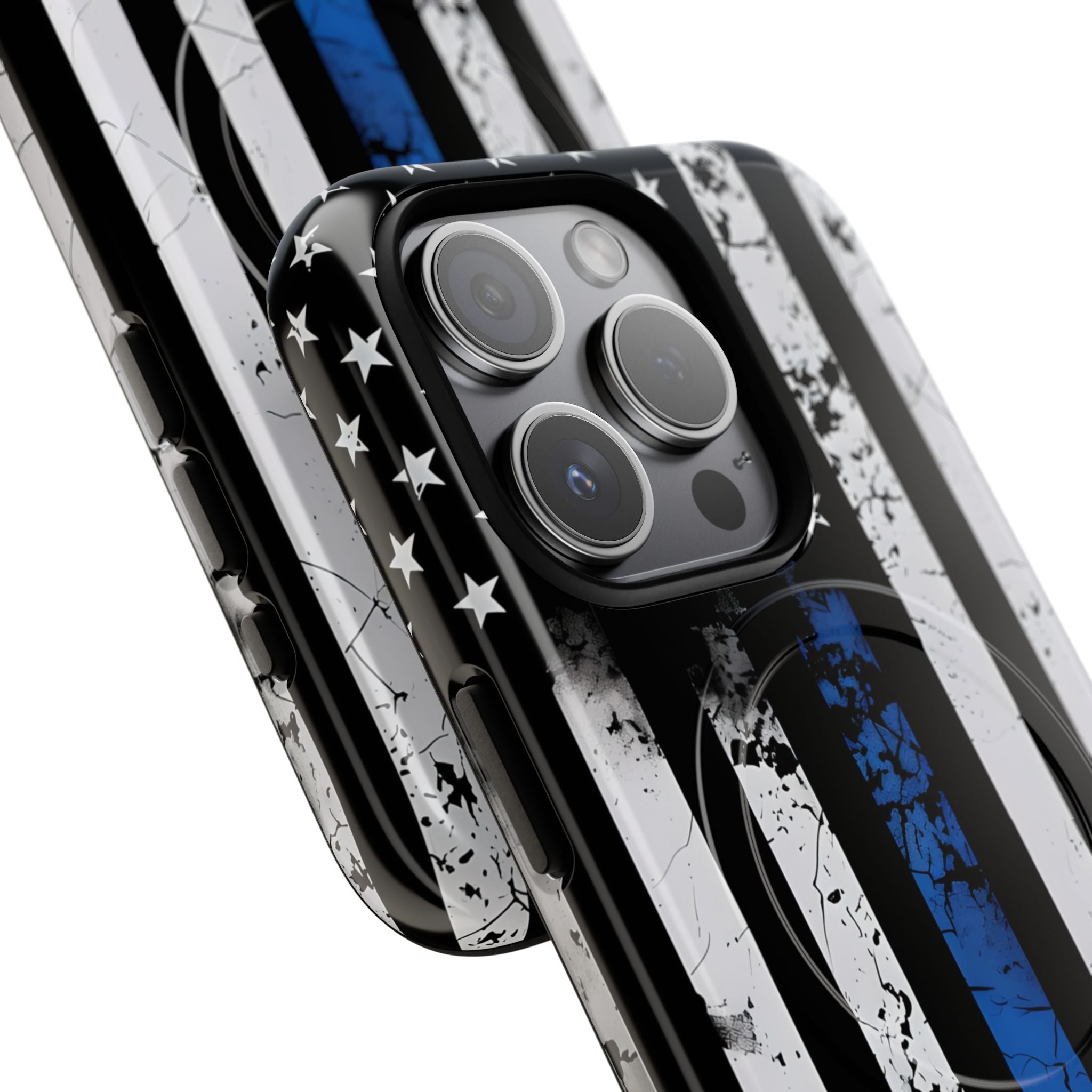 Gritty Cobalt Flag · Tough+ Phone Case for iPhone · Magsafe