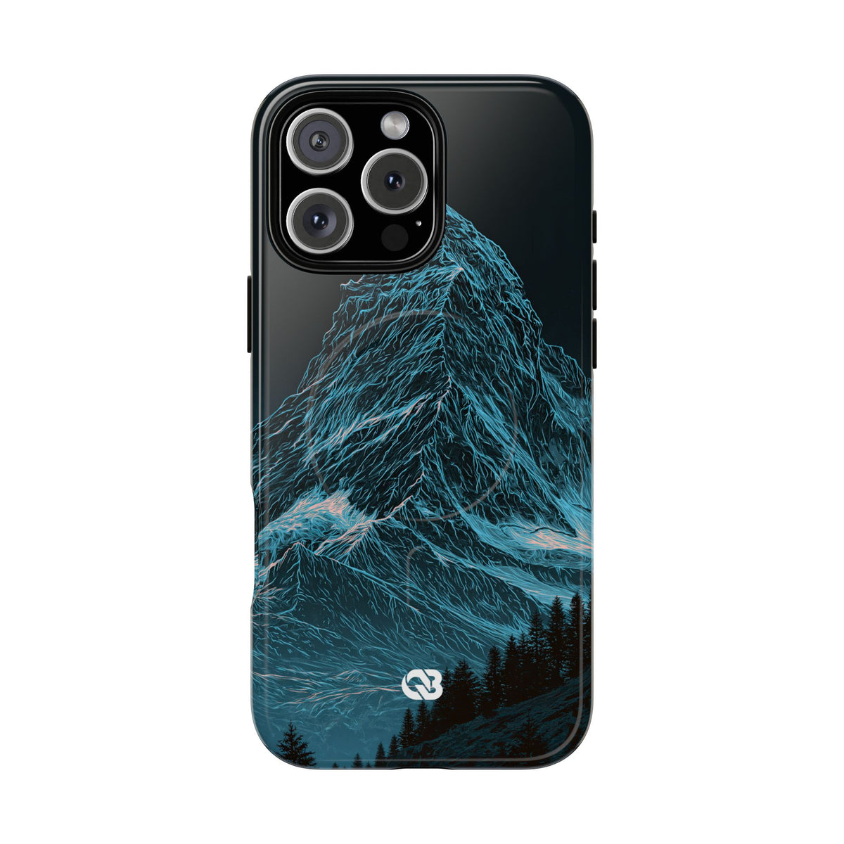 Glacial Alpine Peak · Tough 2.0 Magnetic Phone Case for iPhone · Blue