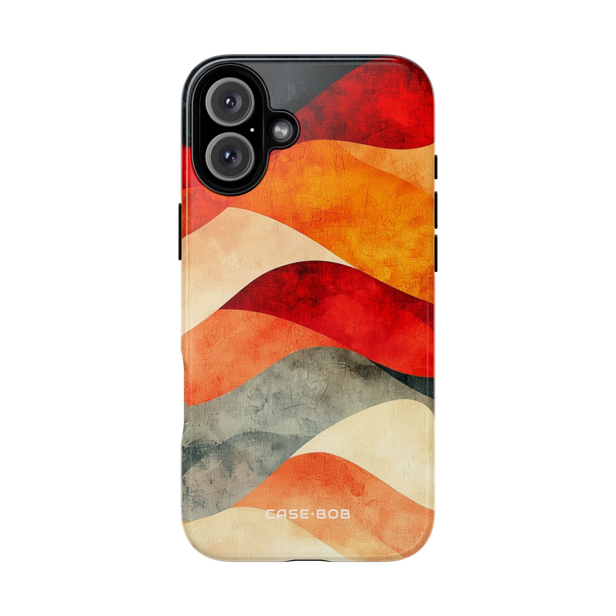 Cracked Wave Layers iPhone 16 Plus Case - Tough