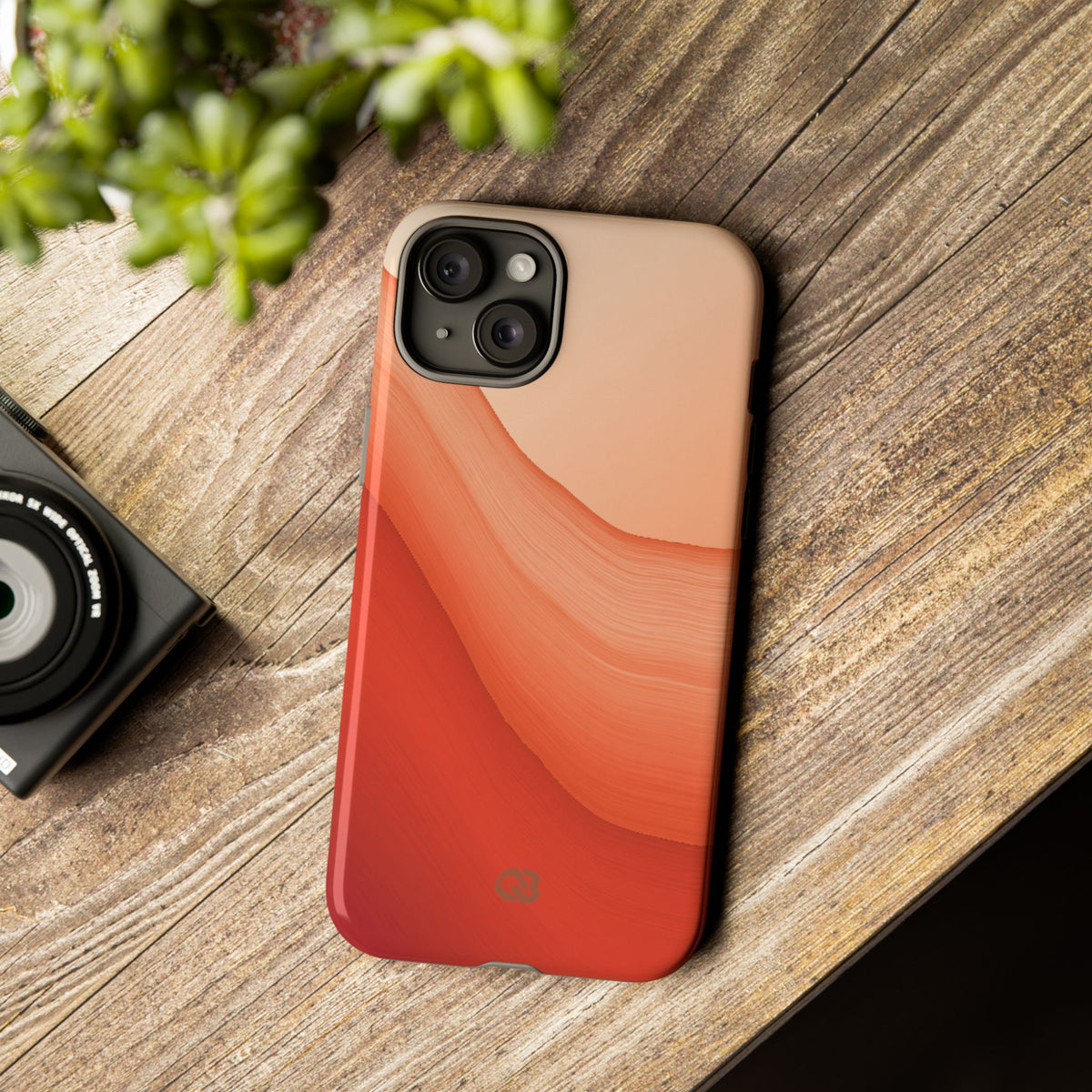Terracotta Flow · Tough Phone Case for iPhone · Orange
