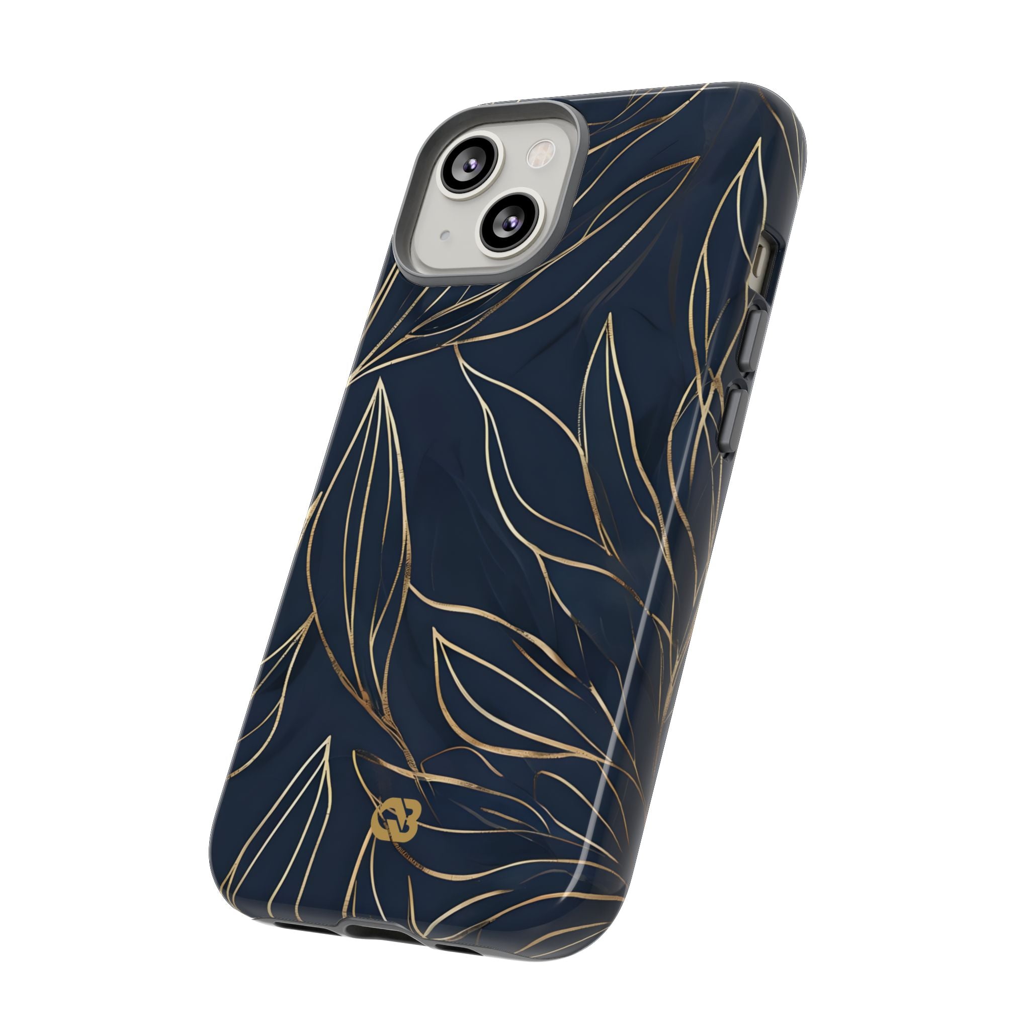 Gilded Navy Foliage · Tough Handyhülle für iPhone