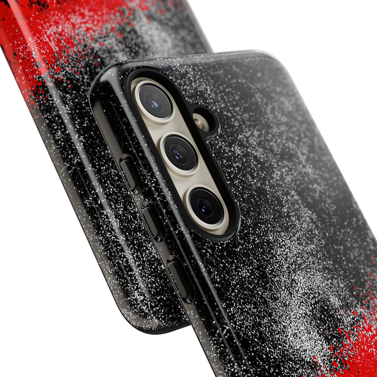 Crimson Noir Drip · Tough Phone Case for Samsung · Black