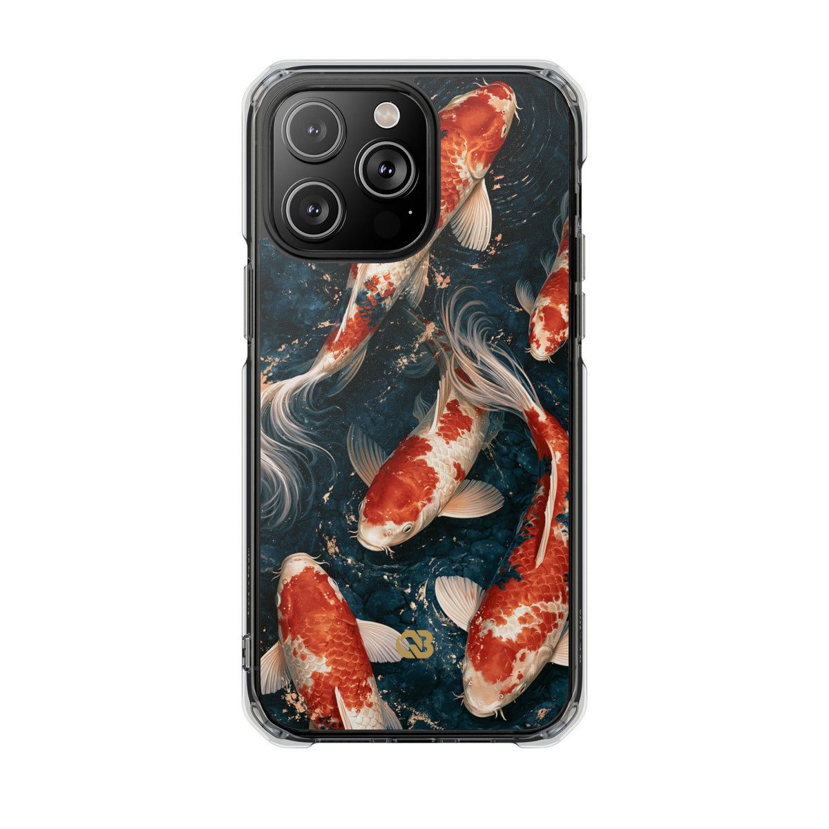 Imperial Nishikigoi · Clear Impact Magnetic Phone Case for iPhone · Blue