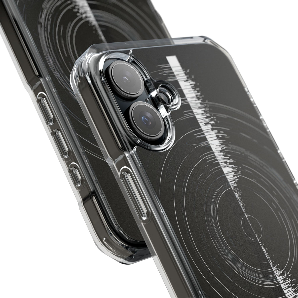 Black Impact MagSafe Phone Case for iPhone - Obsidian Orbital Signal