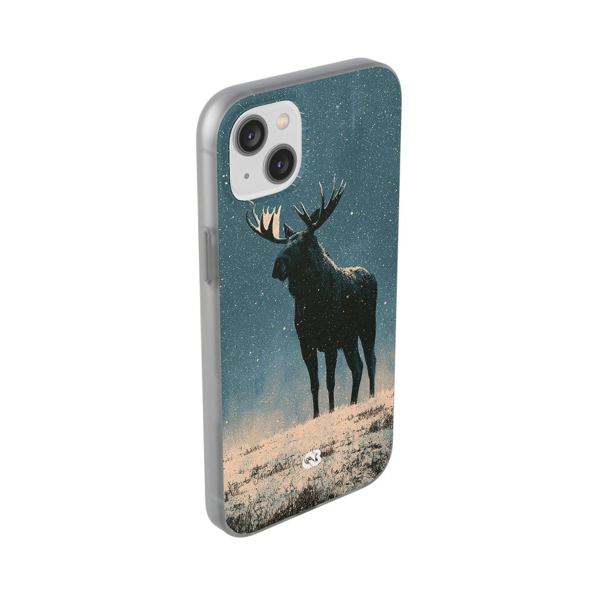 Nordic Boreal Moose · Lite Phone Case for iPhone · Blue