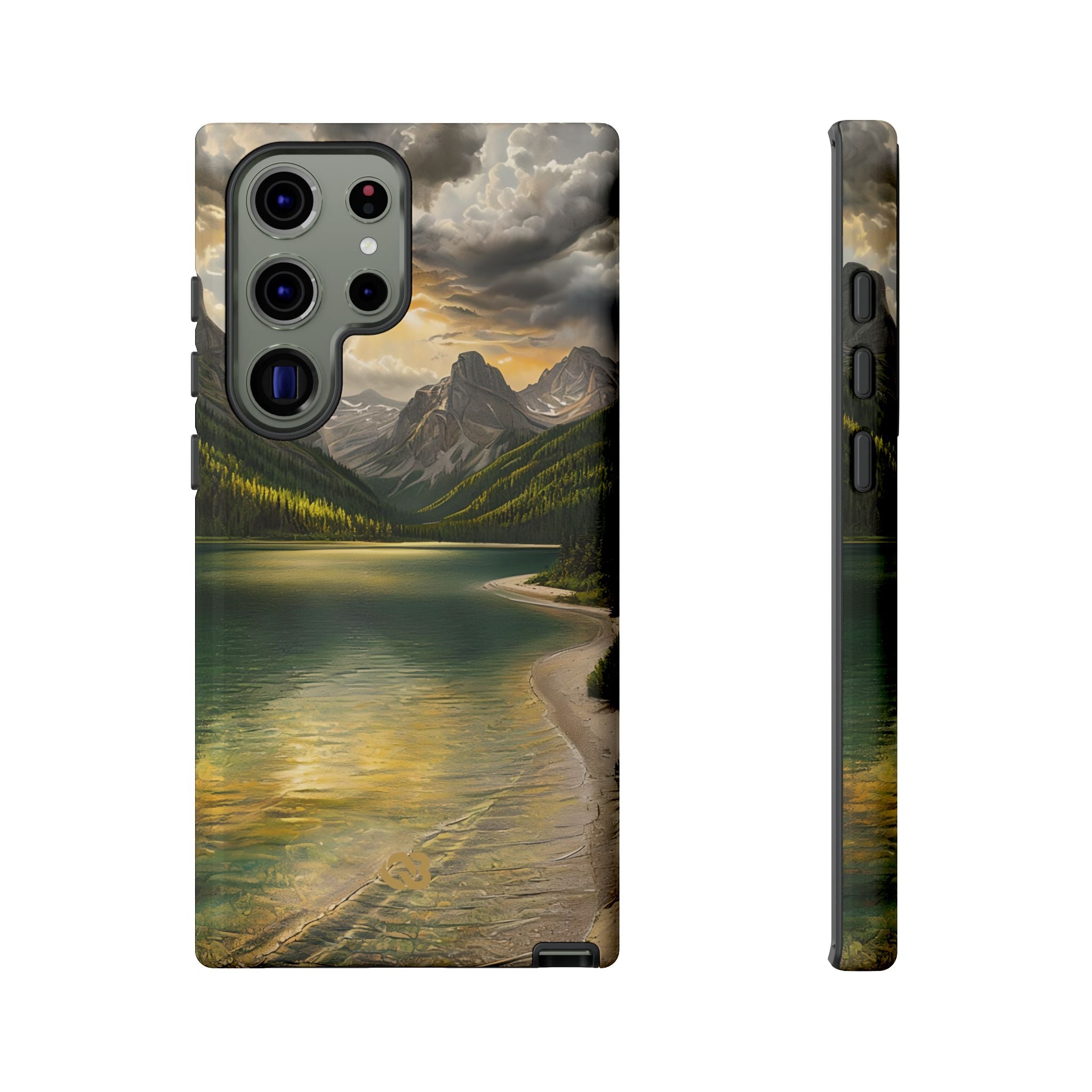 Gilded Mountain Lake · Tough Phone Case for Samsung