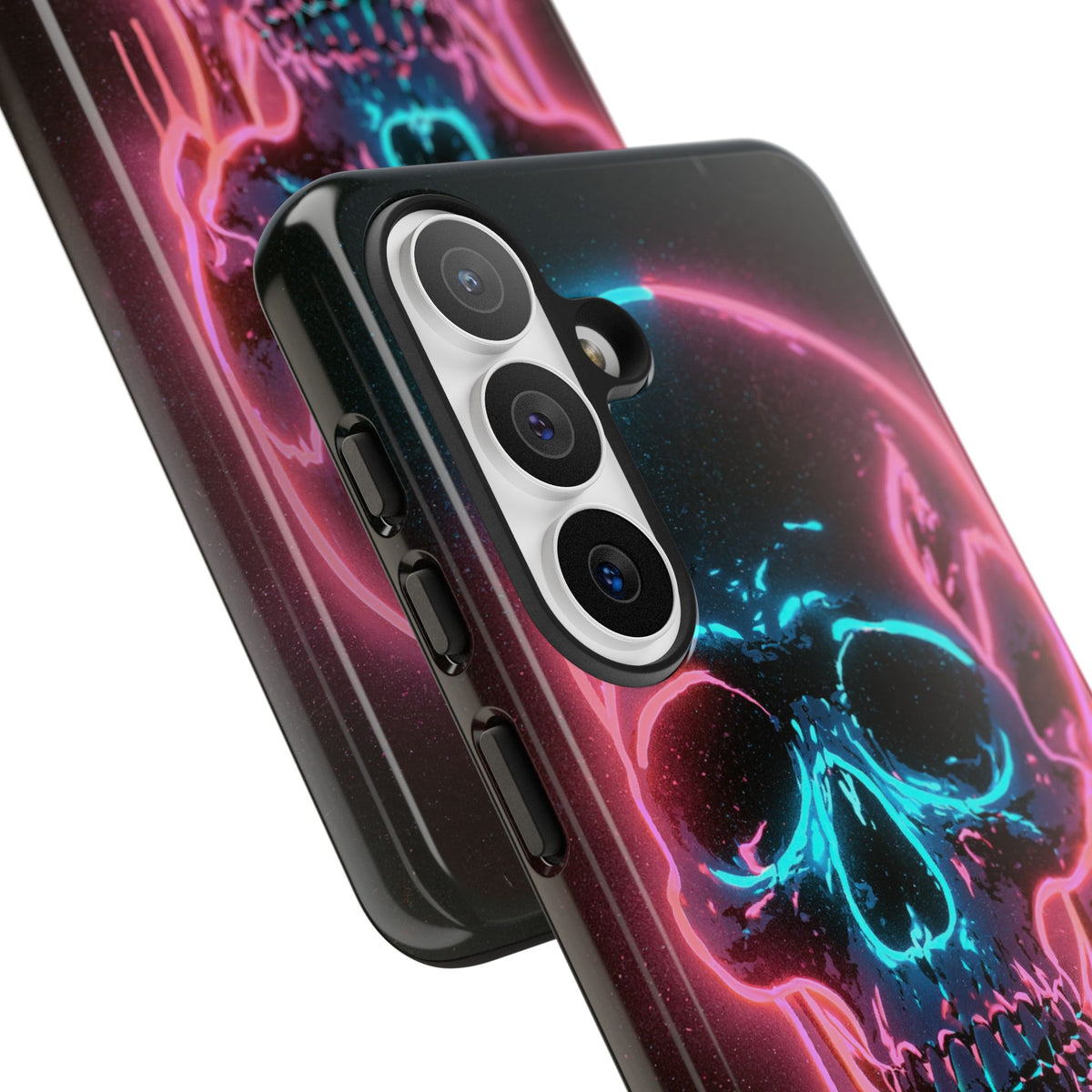 Neon Drip Skull · Tough Phone Case for Samsung · Black