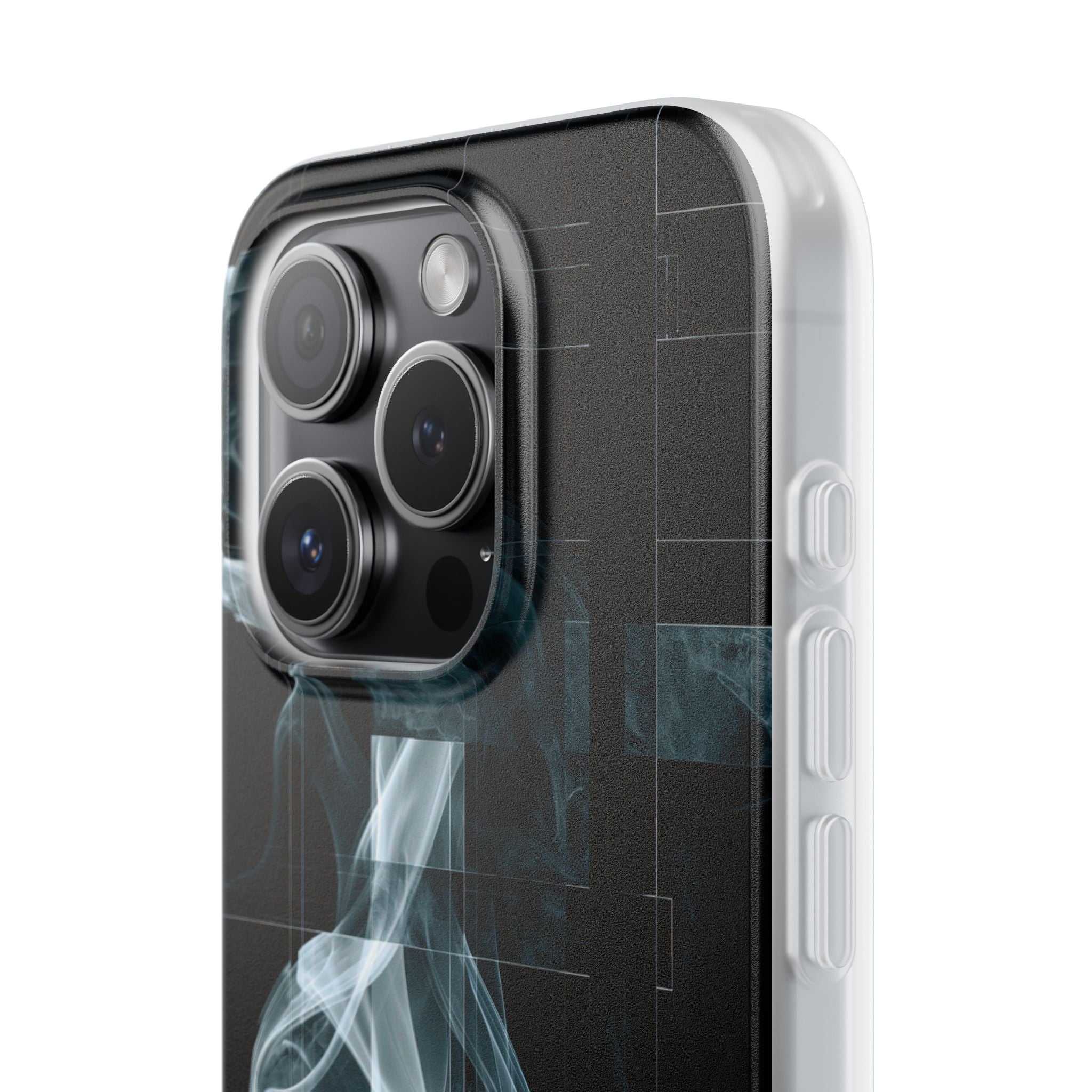 Black Lite Phone Case for iPhone - Arctic Vapor Grid