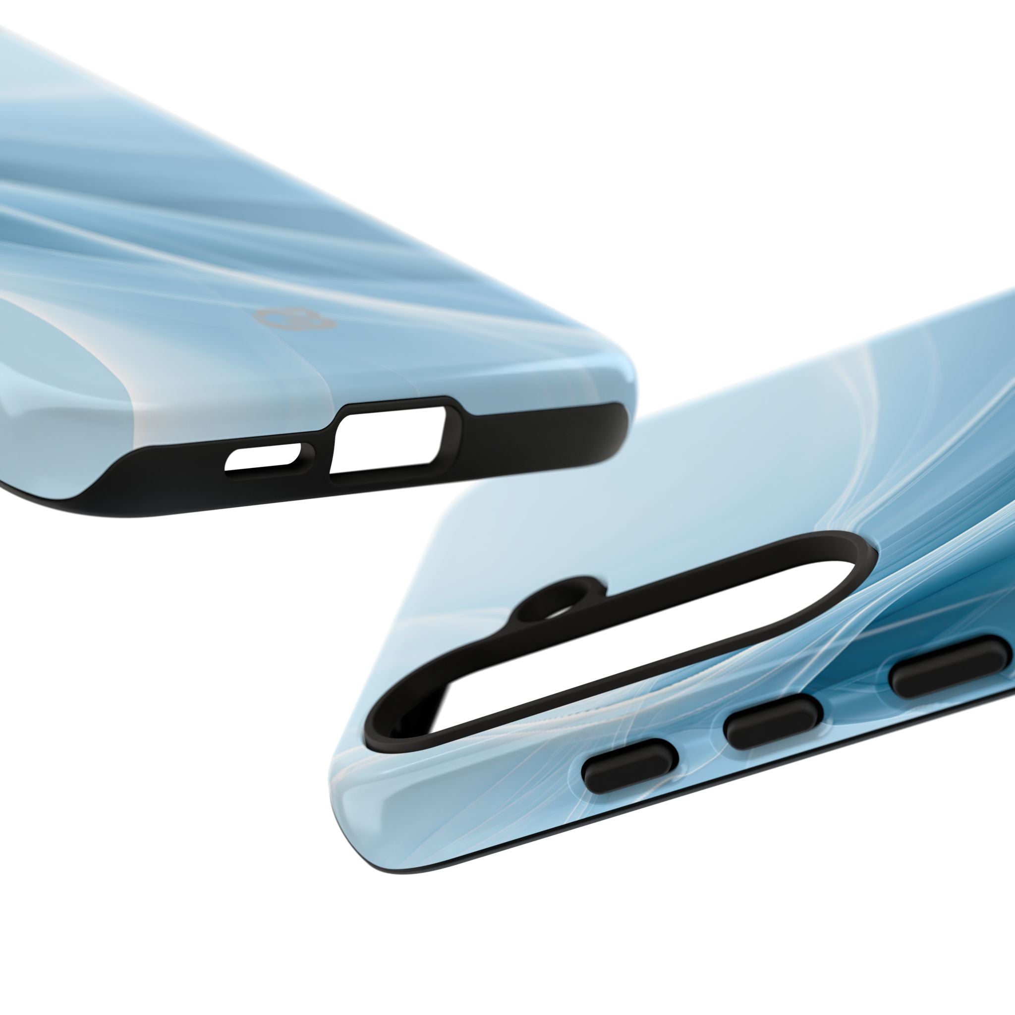 Blue Tough Phone Case for Samsung - Arctic Silk Drift