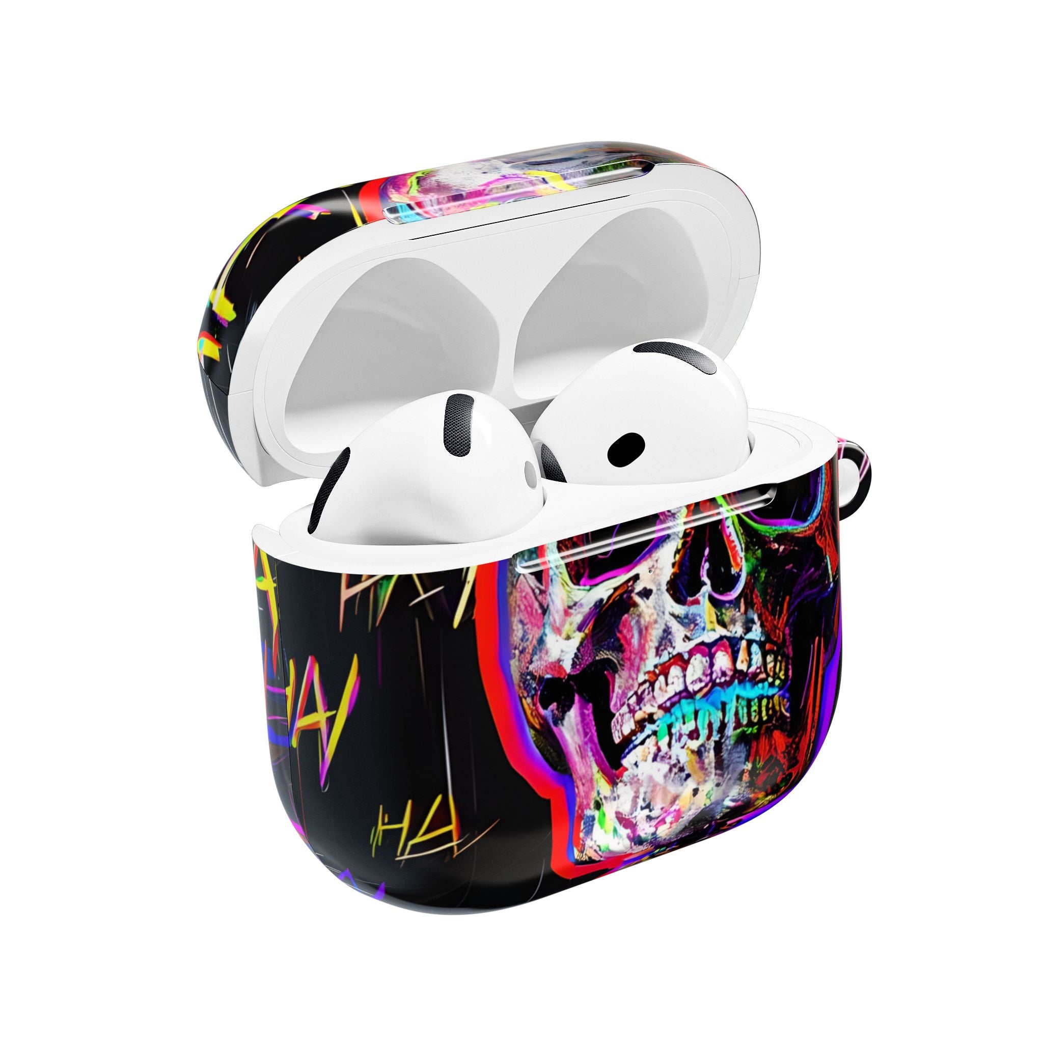 Neon Skeleton Laughter - AirPods Case