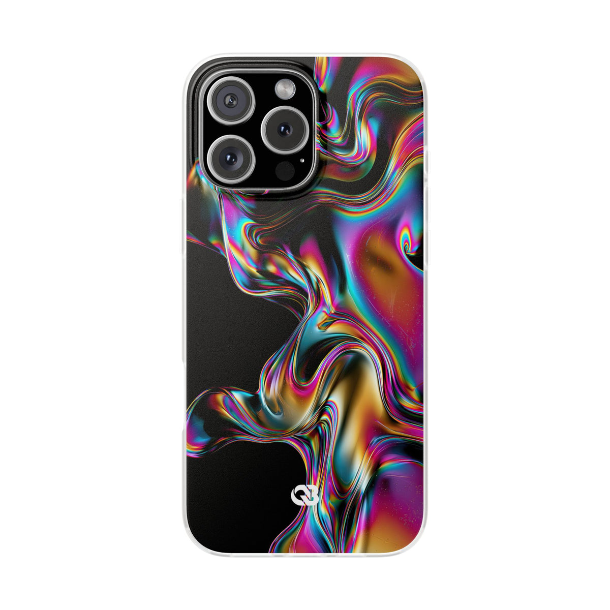 Purple Lite Phone Case for iPhone - Liquid Neon Chrome