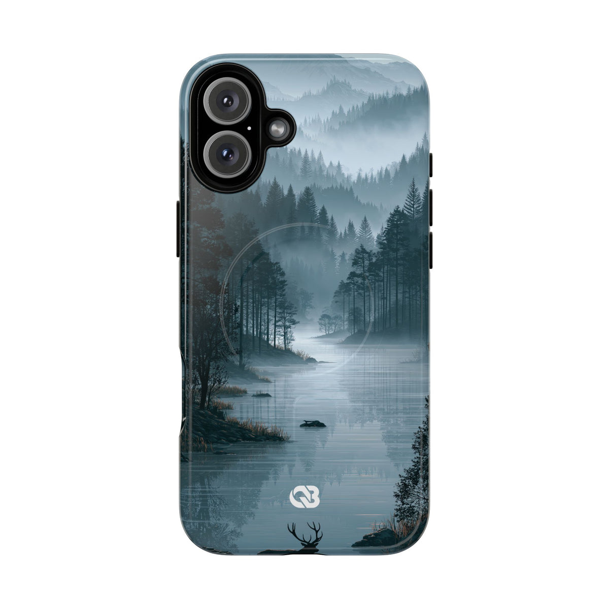 Silent Nordic Fjord · Tough 2.0 Magnetic Phone Case for iPhone · Blue