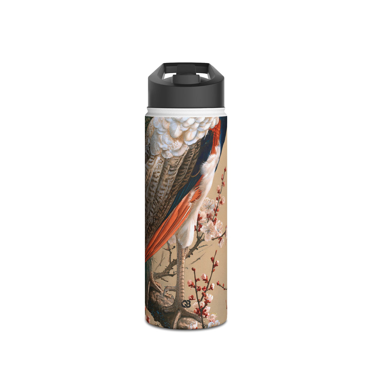 Imperial Peacock Blossom · Insulated Water Bottle · Beige