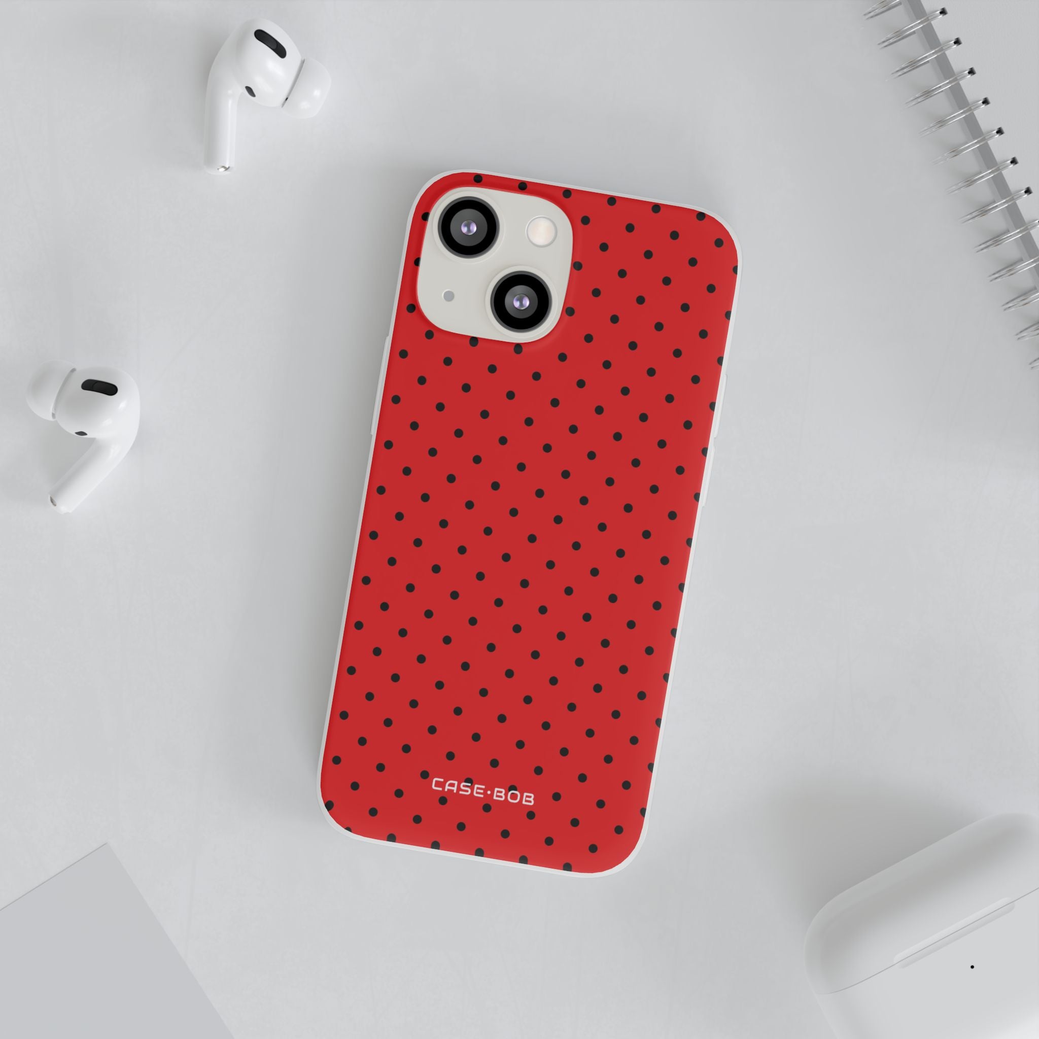 Crimson Punktmatrix iPhone 13 mini Case - Soft