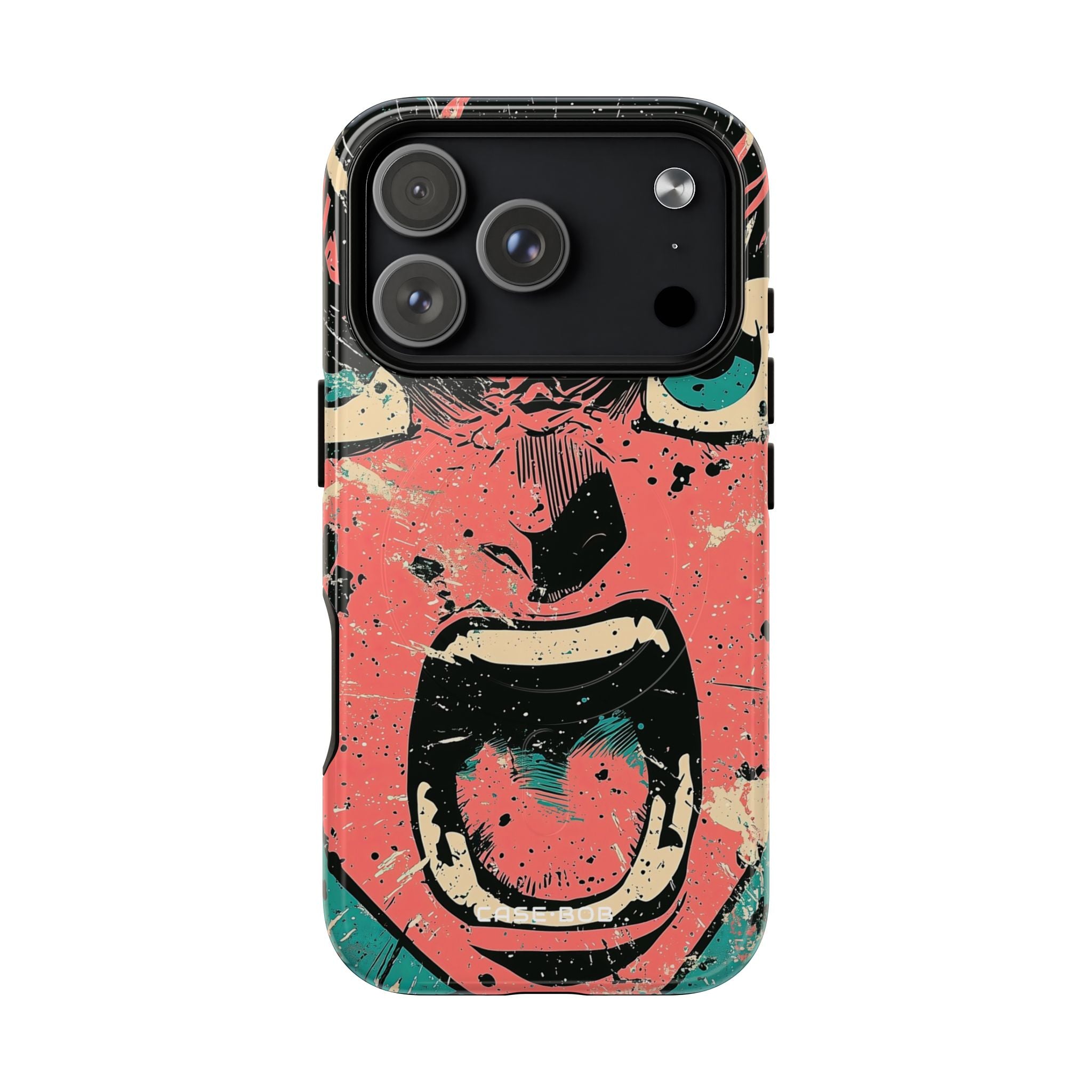 Screaming Face Pink iPhone 17 Pro Case - Tough+ - CASE•BOB