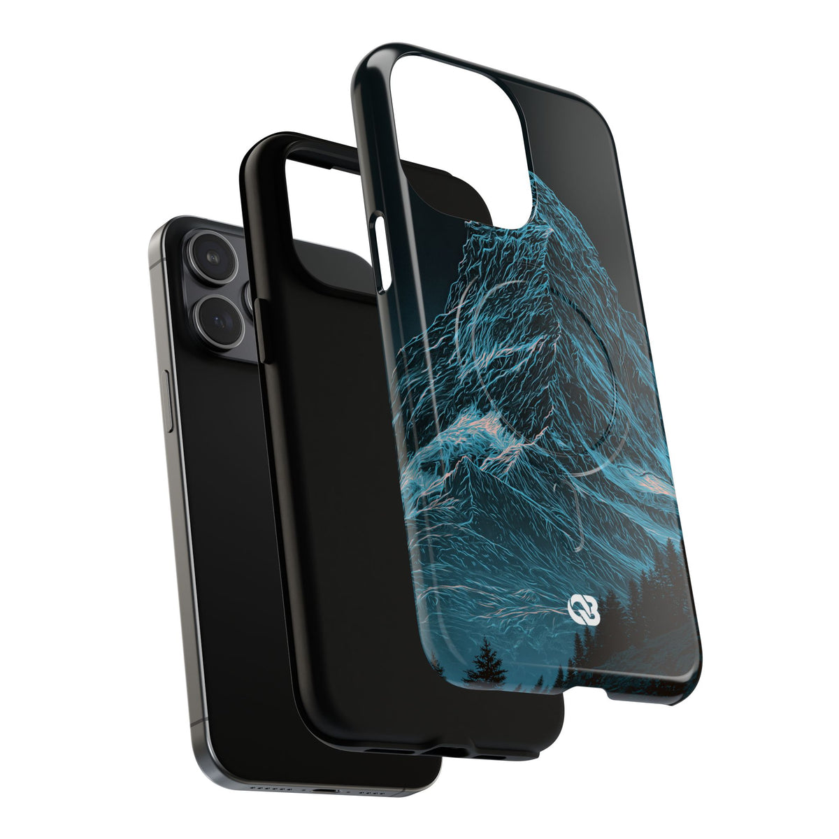 Glacial Alpine Peak · Tough 2.0 Magnetic Phone Case for iPhone · Blue