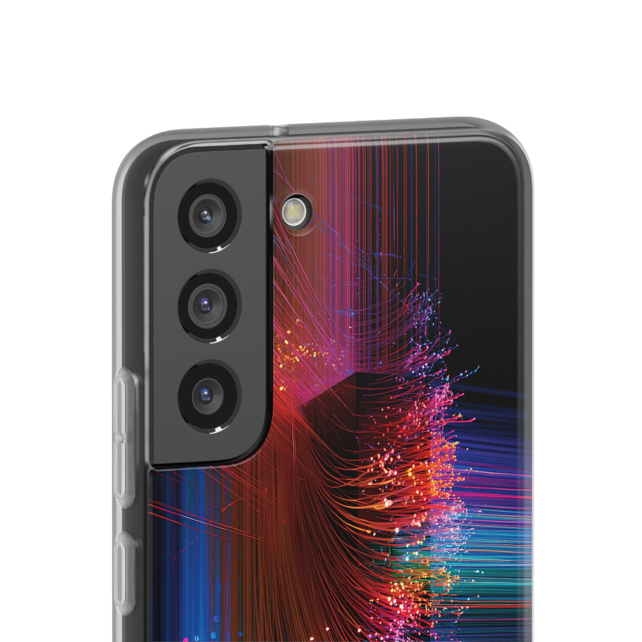 Black Lite Phone Case for Samsung - Cyber Optic Streak