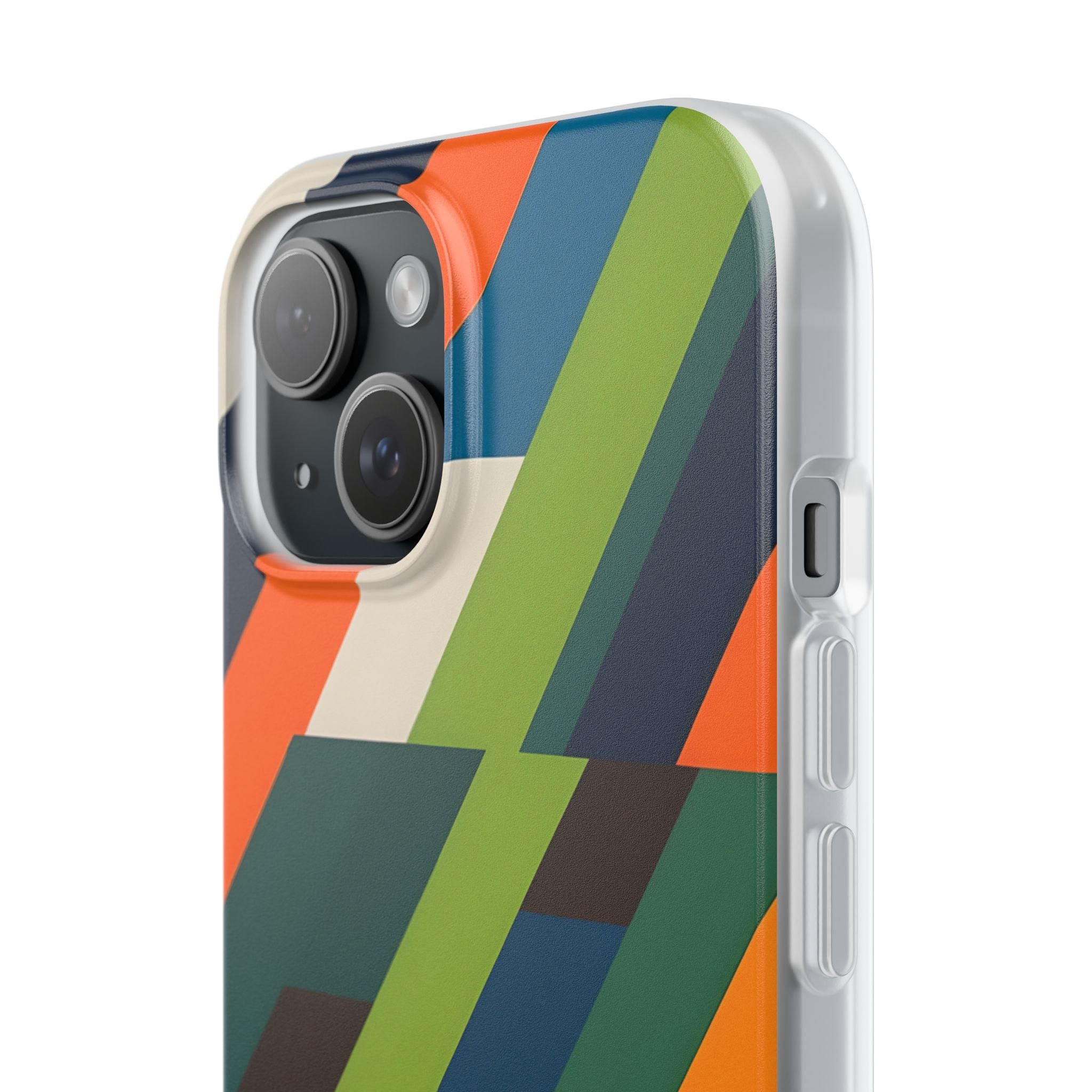 Angled Retro Mosaic · Soft Handyhülle für iPhone