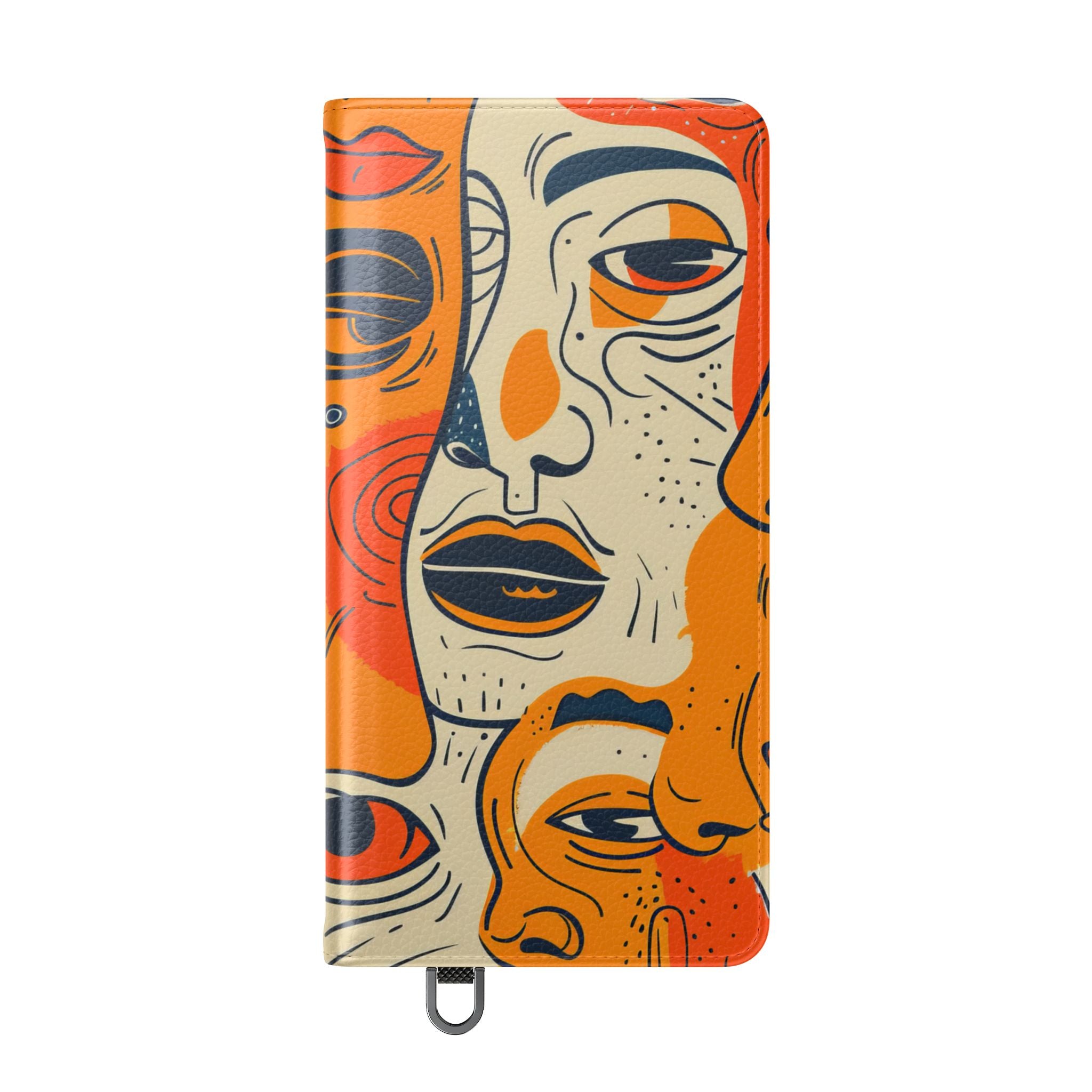 Overlapping Faces - Samsung S25 Ultra Case - Portemonnee