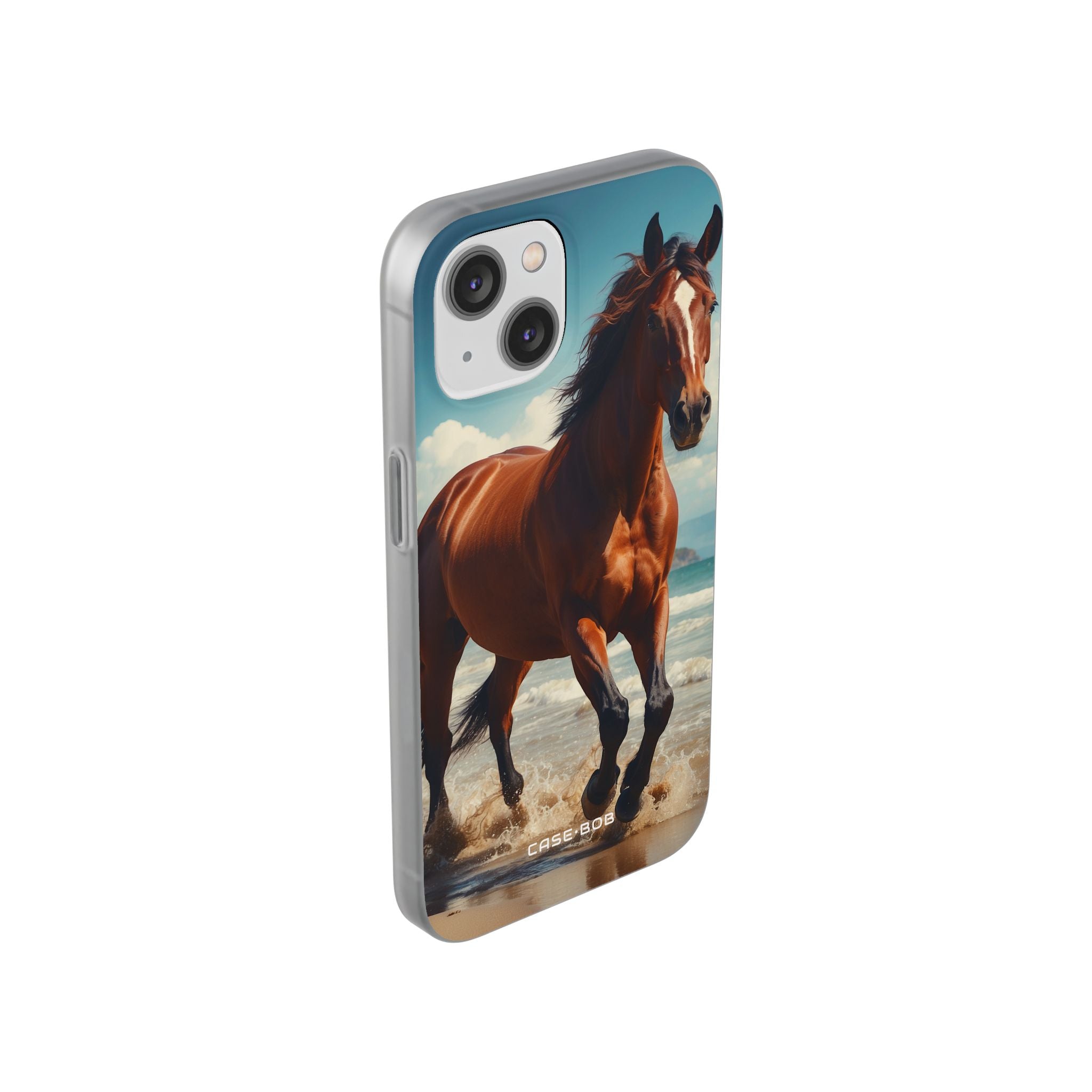 Blazing Horse iPhone 14 Cover - Blød