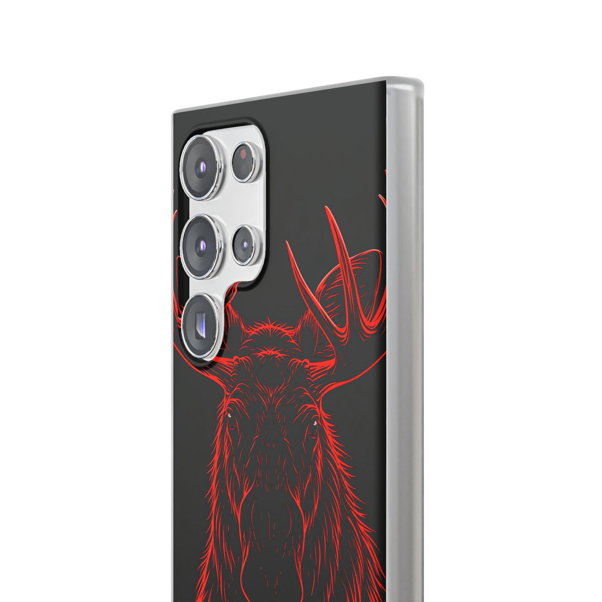 Nordic Moose Contour · Lite Phone Case for Samsung · Red