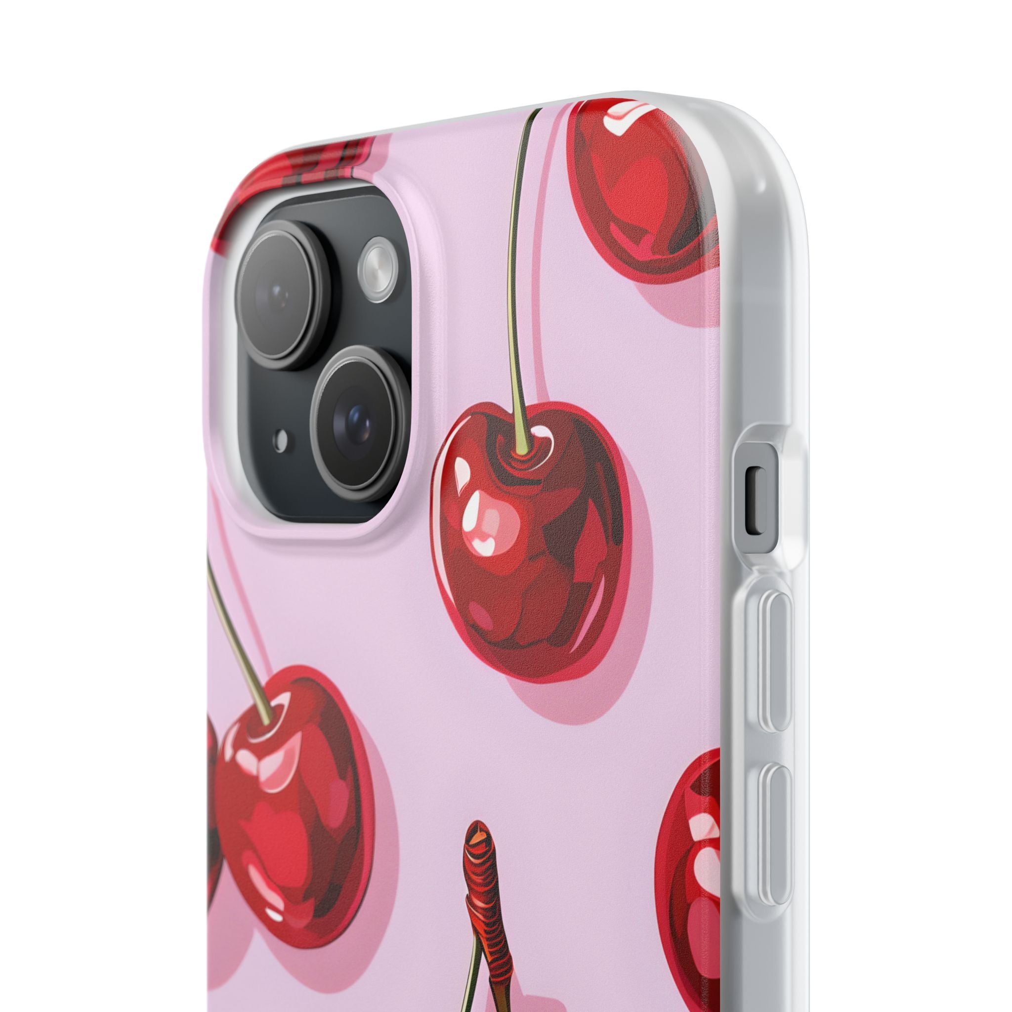 Glossy Cherry Burst iPhone 15 Case - Soft - CASE•BOB