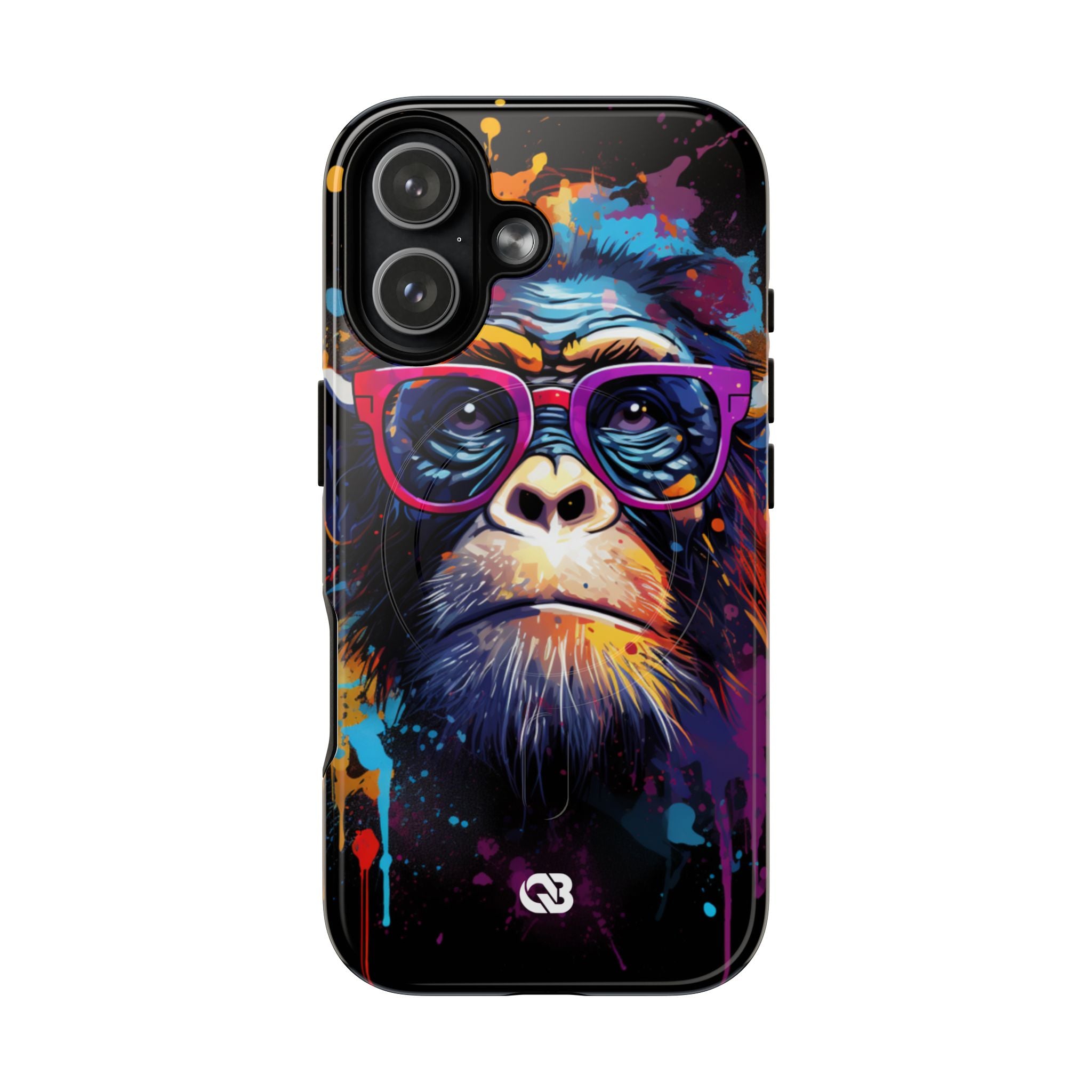 Neon Splatter Primate · Tough+ Magsafe