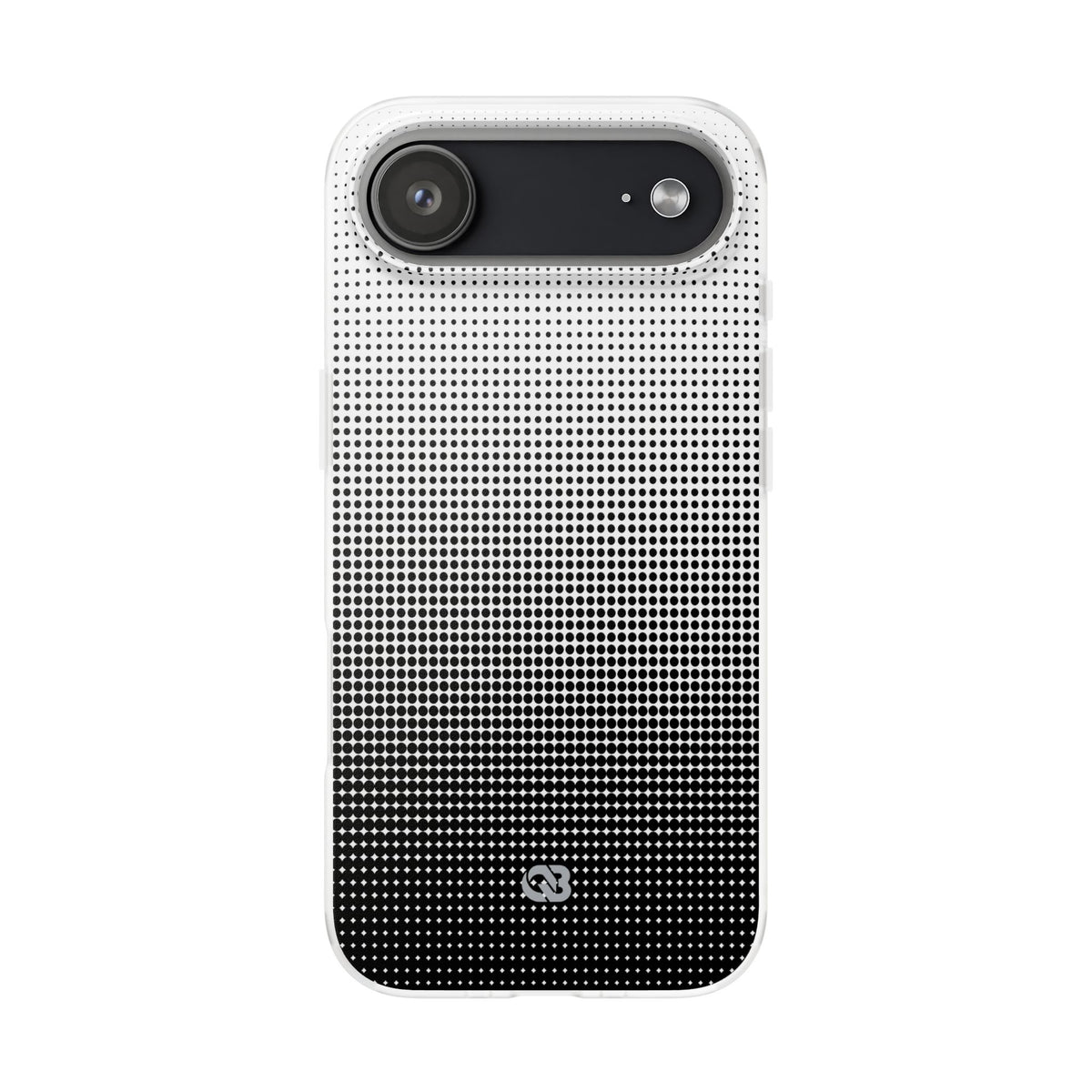 Black Lite Phone Case for iPhone - Obsidian Halftone Flux