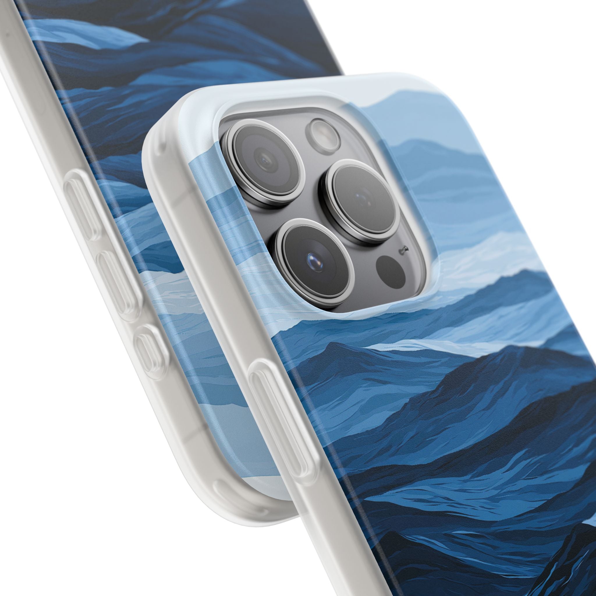Blue Lite Phone Case for iPhone - Cobalt Ridge Tides