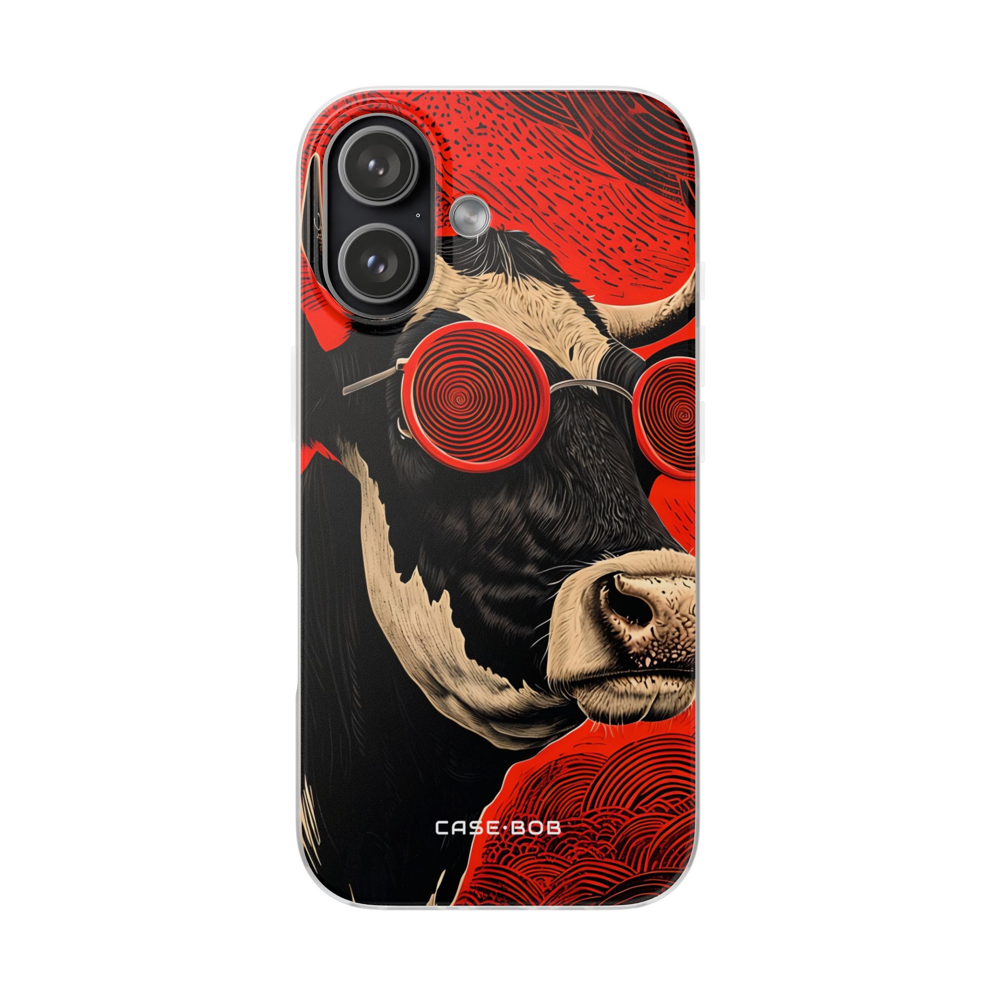 Hypnotic Cow iPhone 17 Case - Soft - CASE•BOB