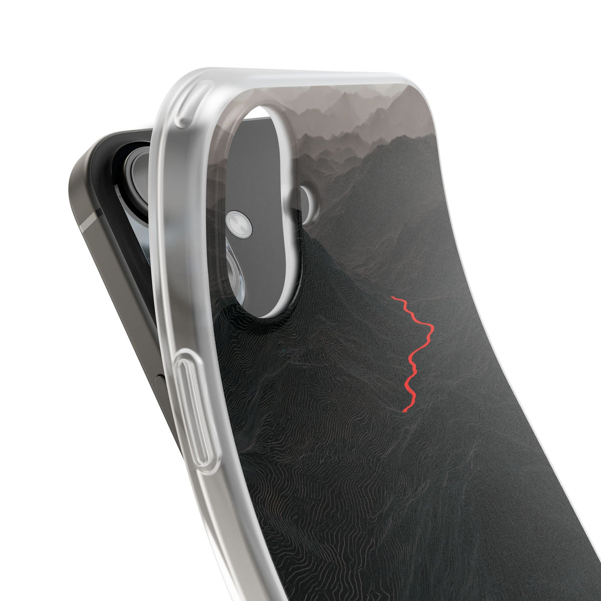 Crimson Ridge Pass · Lite Phone Case for iPhone · Black