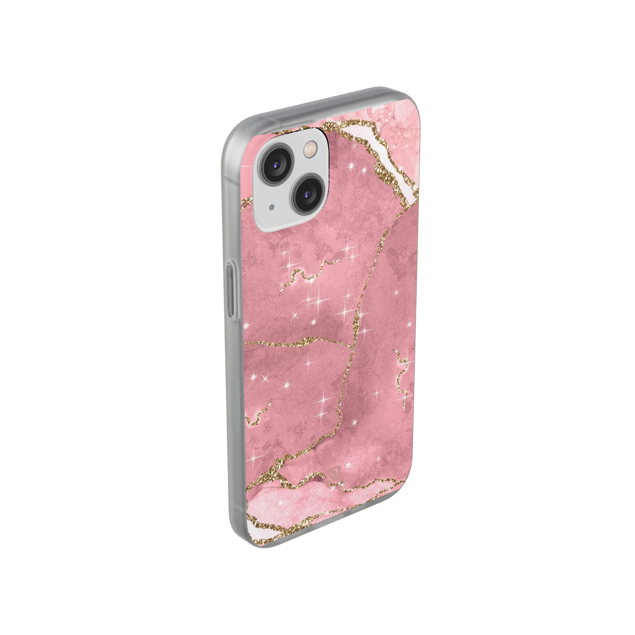 Rose Sparkle Marble · Soft Coque de téléphone pour iPhone