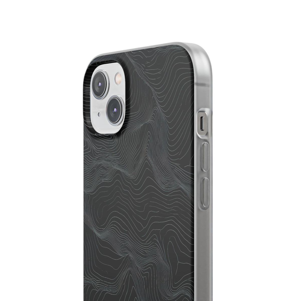 Obsidian Contour Elevation · Lite Phone Case for iPhone · Black