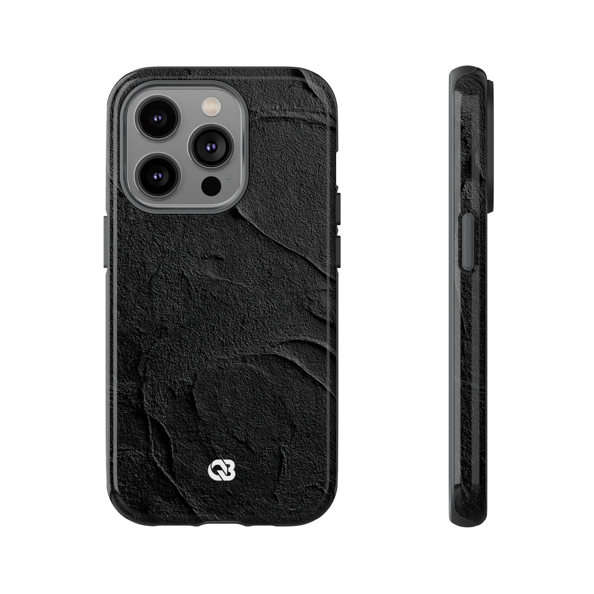 Obsidian Stucco Relief · Tough Phone Case for iPhone · Black