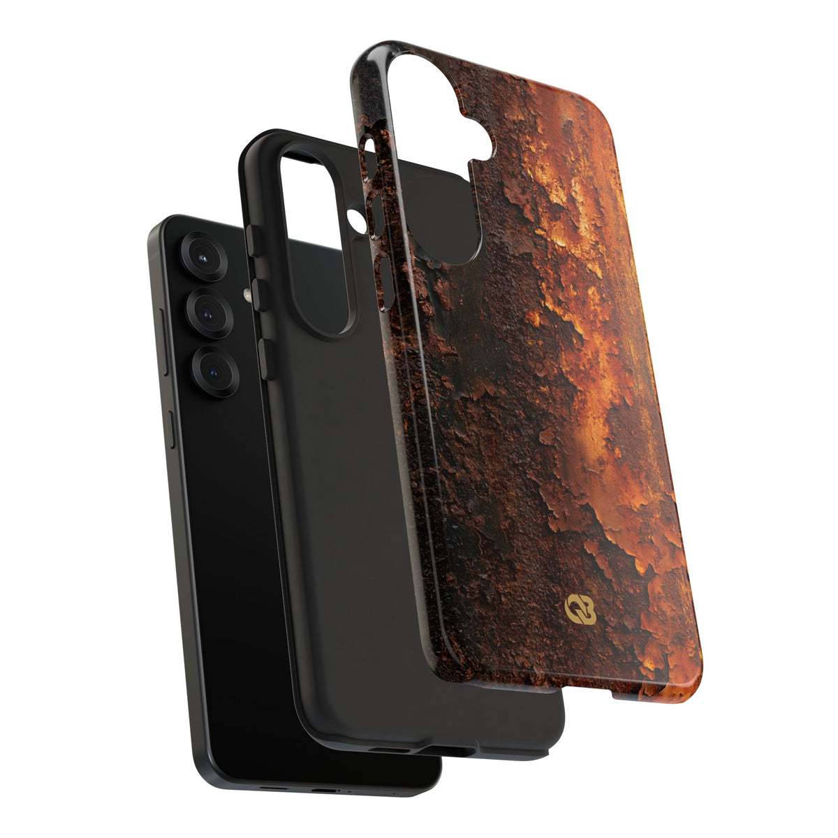 Orange Tough Phone Case for Samsung - Oxidized Iron Crust