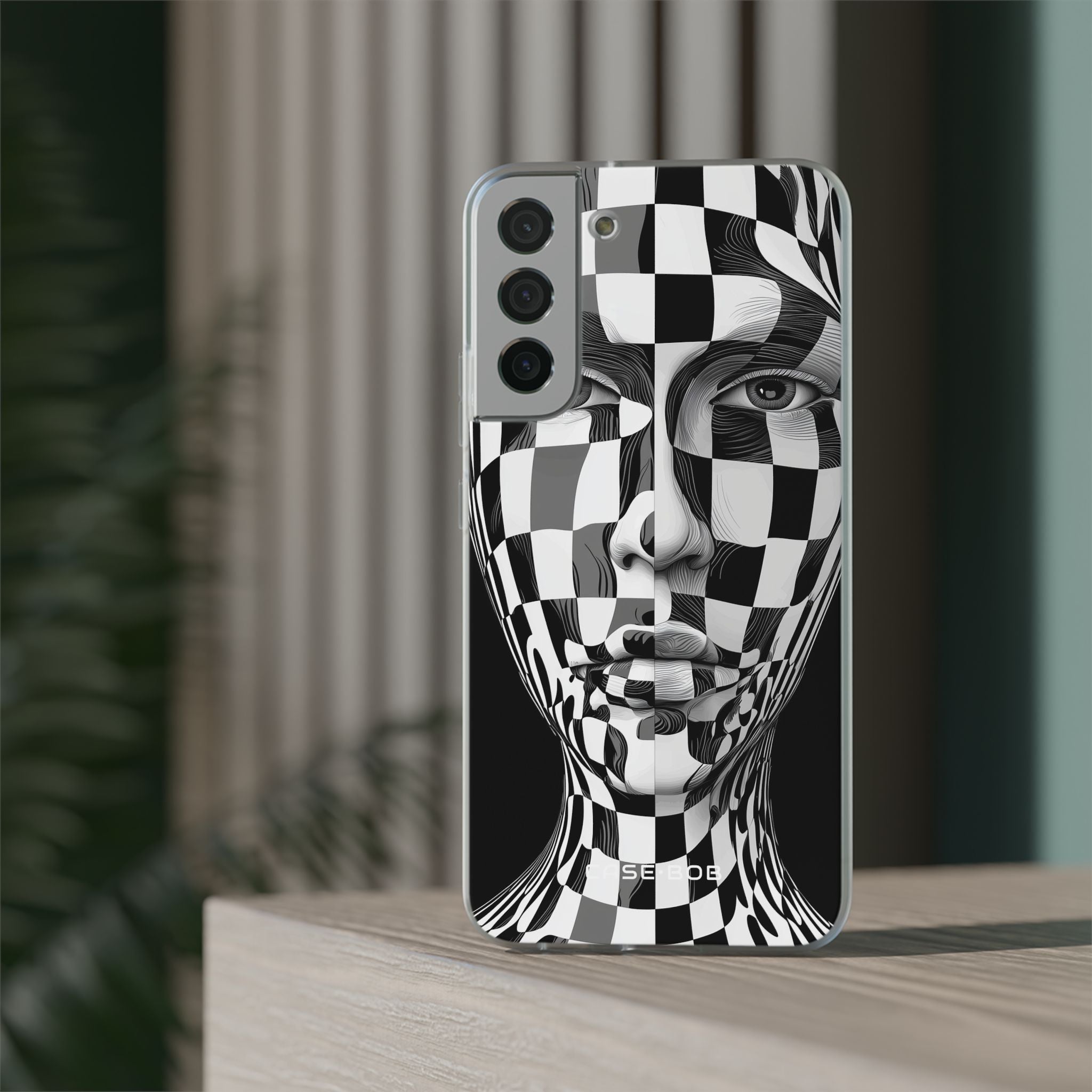 Checkered Face Samsung S22 Plus Case - Soft