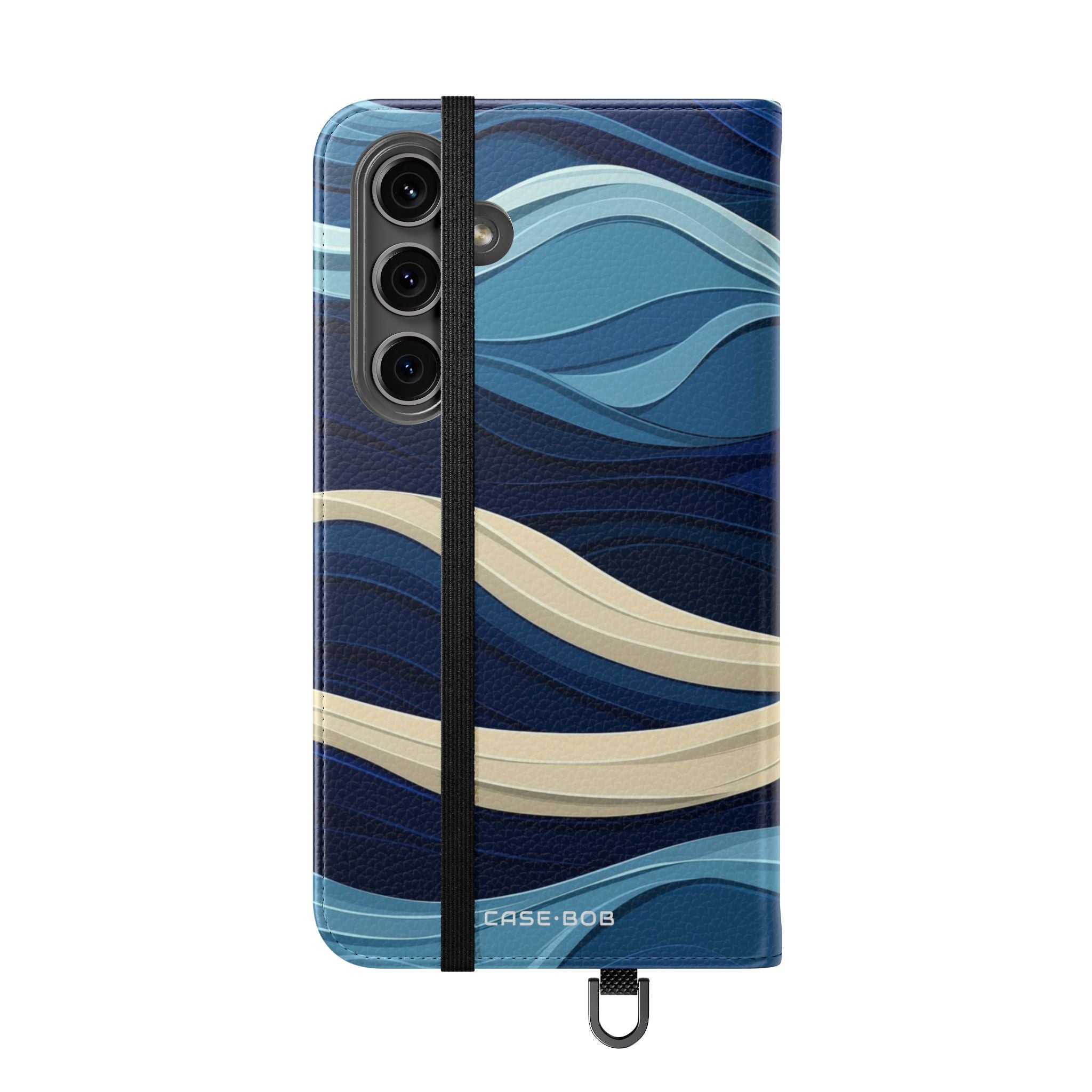 Blue Wave Flow - Samsung S24 Plus Case - Wallet