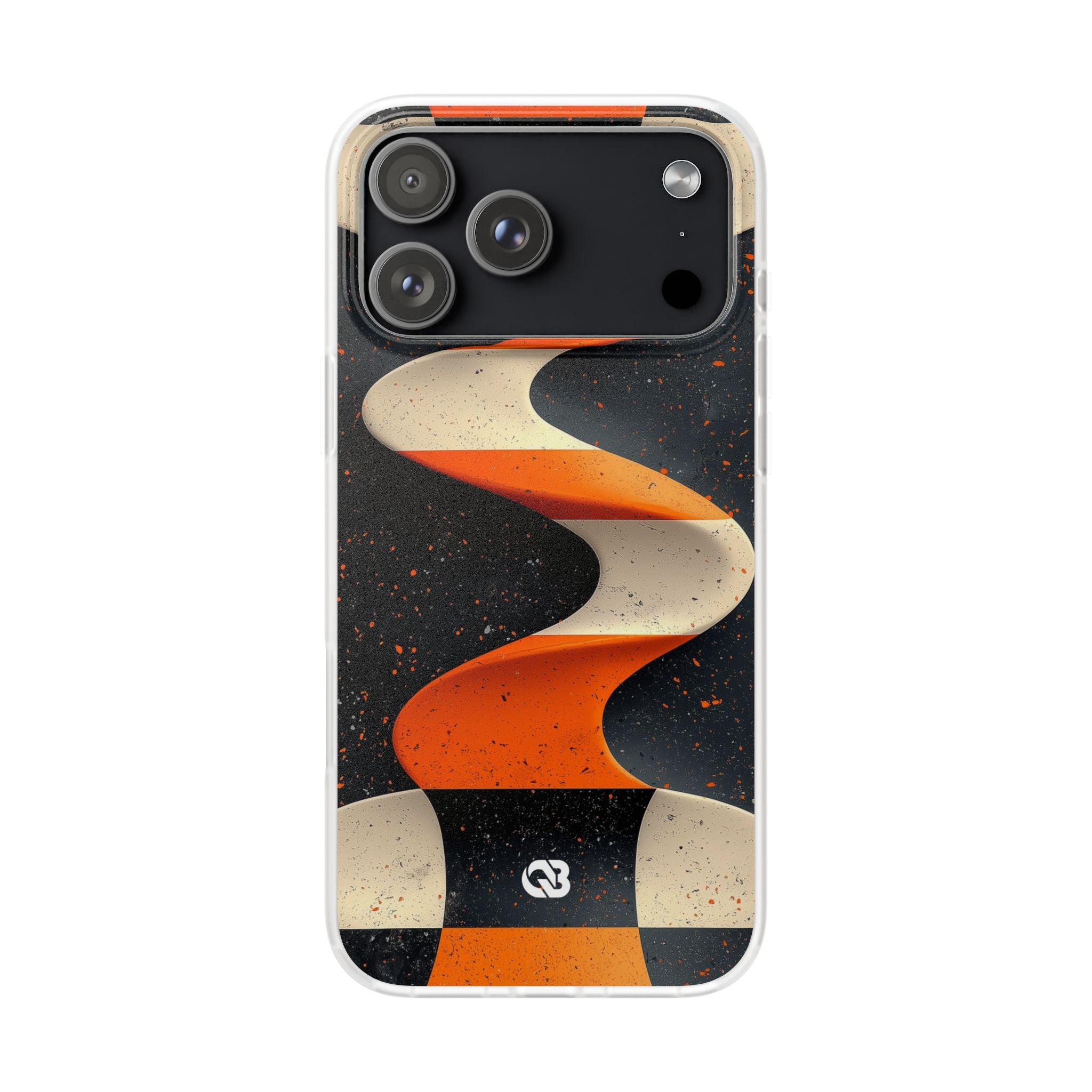 Orange Grit Twist · Coque de téléphone Soft pour iPhone