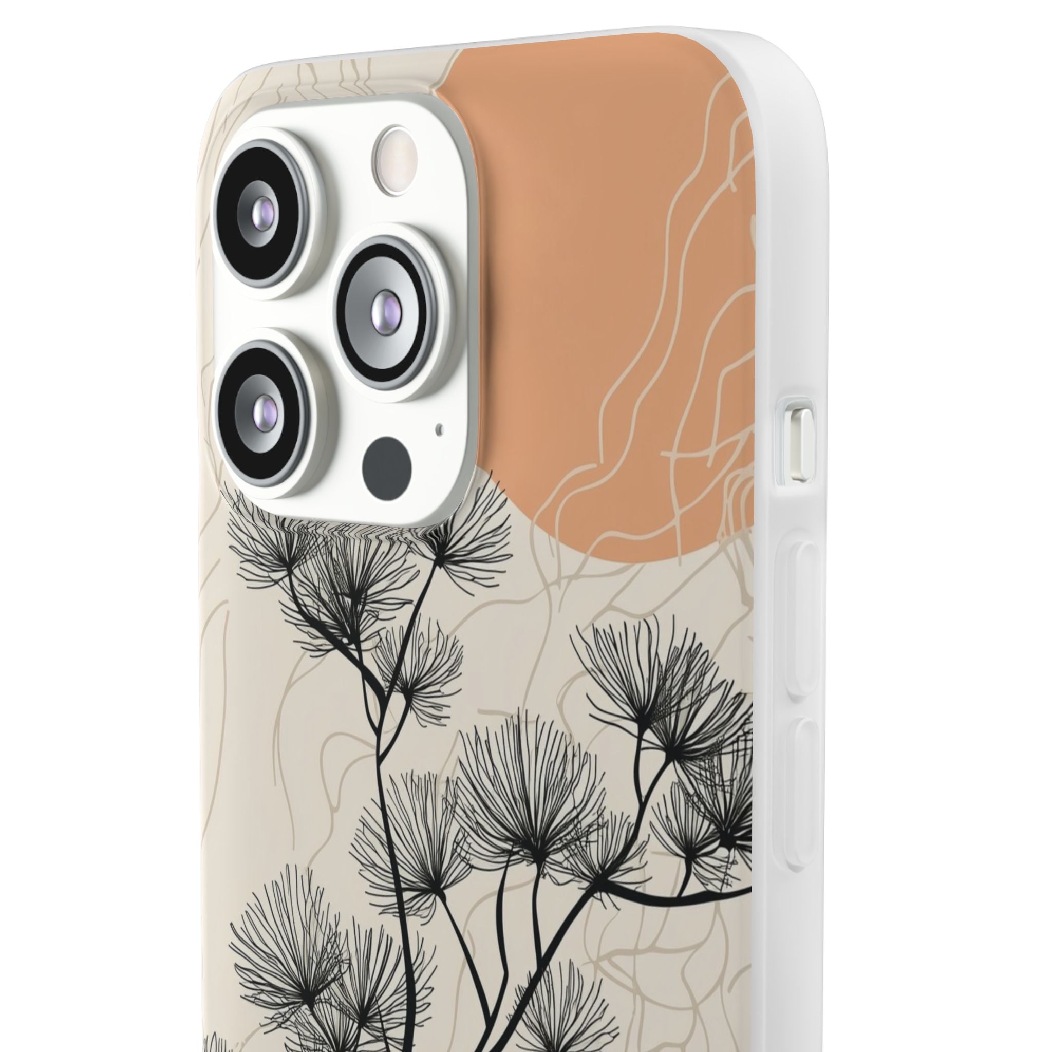 Spiky Tree Sunset iPhone 13 Pro - Blød