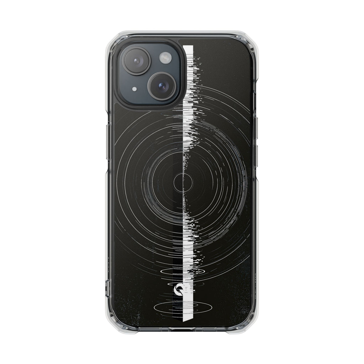 Black Impact MagSafe Phone Case for iPhone - Obsidian Orbital Signal