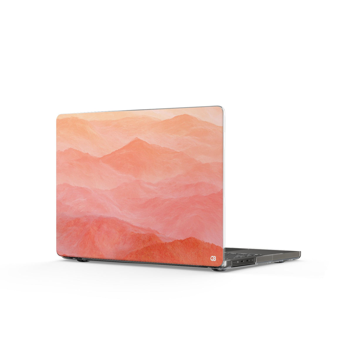 Alpenglow Ridge Vista · Clear Hard Case for MacBook · Orange