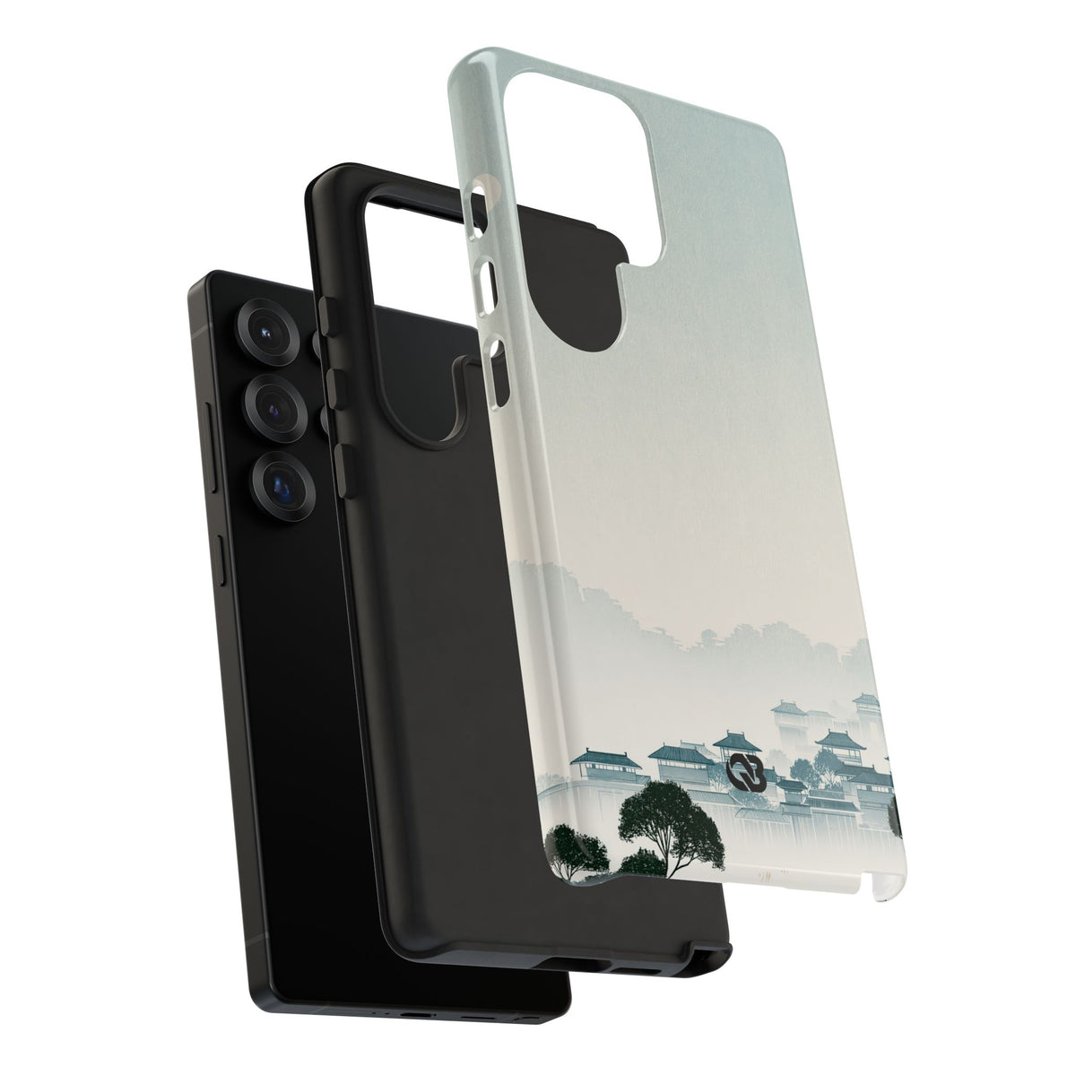 Blue Tough Phone Case for Samsung - Mist Valley Pagoda